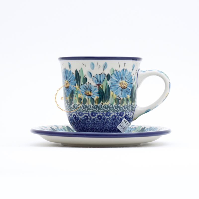 杯盤組-200ml-藍雛菊