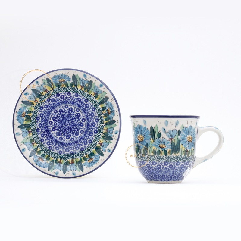 杯盤組-200ml-藍雛菊