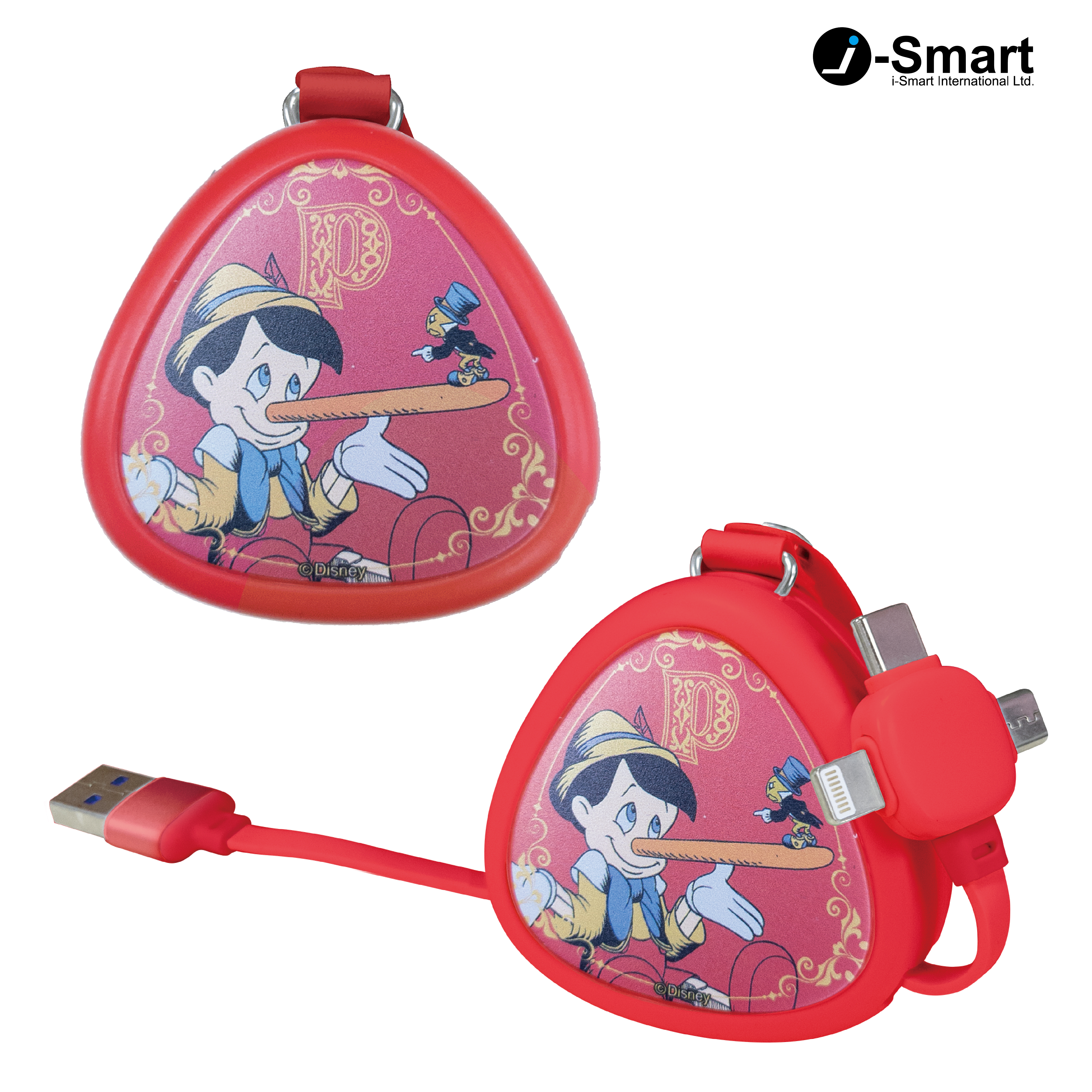 i-Smart-迪士尼-3合1充電線(66W)-木偶 Pinocchio