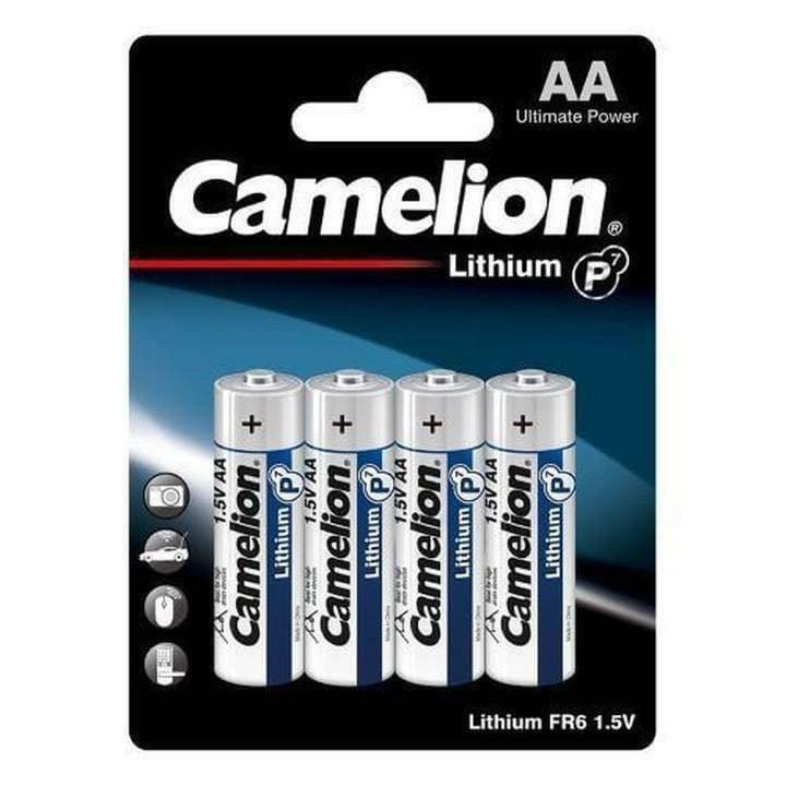 [電子門鎖必備] 勁獅王 Camelion P7鋰鐵電池 (4粒裝) 可選 AA/AAA