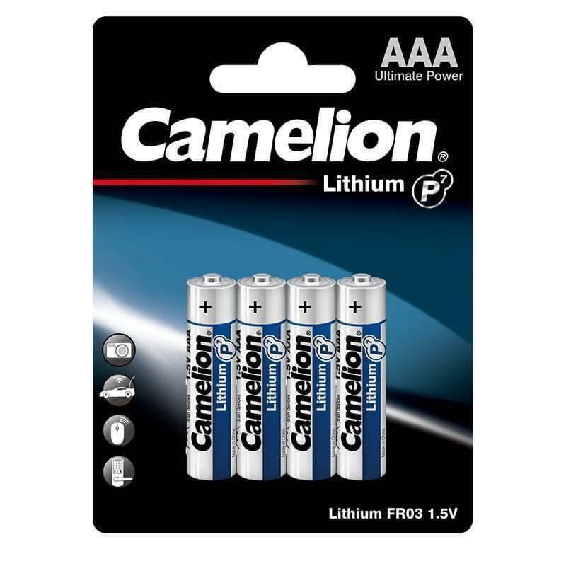 [電子門鎖必備] 勁獅王 Camelion P7鋰鐵電池 (4粒裝) 可選 AA/AAA