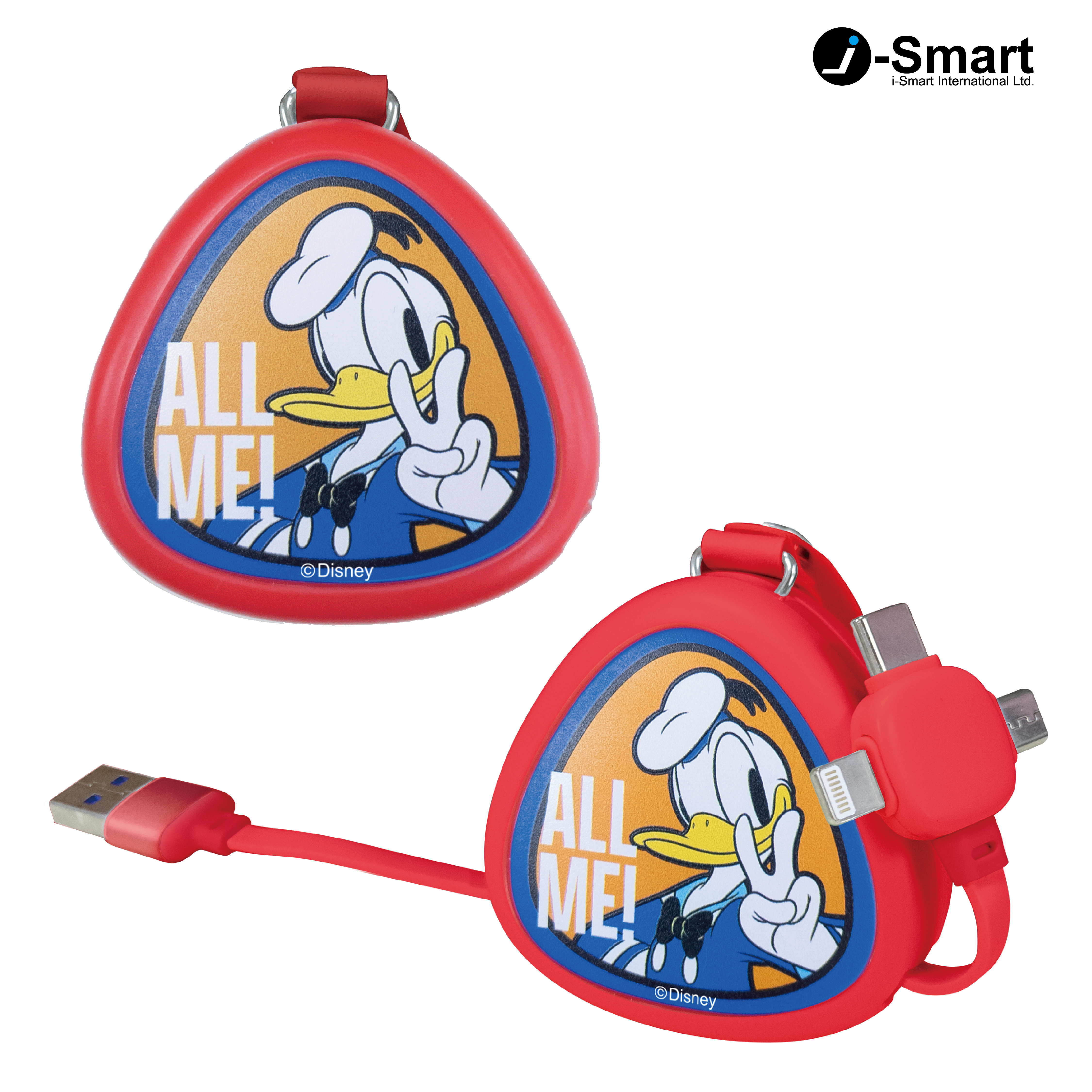 i-Smart-迪士尼-3合1充電線(66W)-唐老鴨 Donald Duck