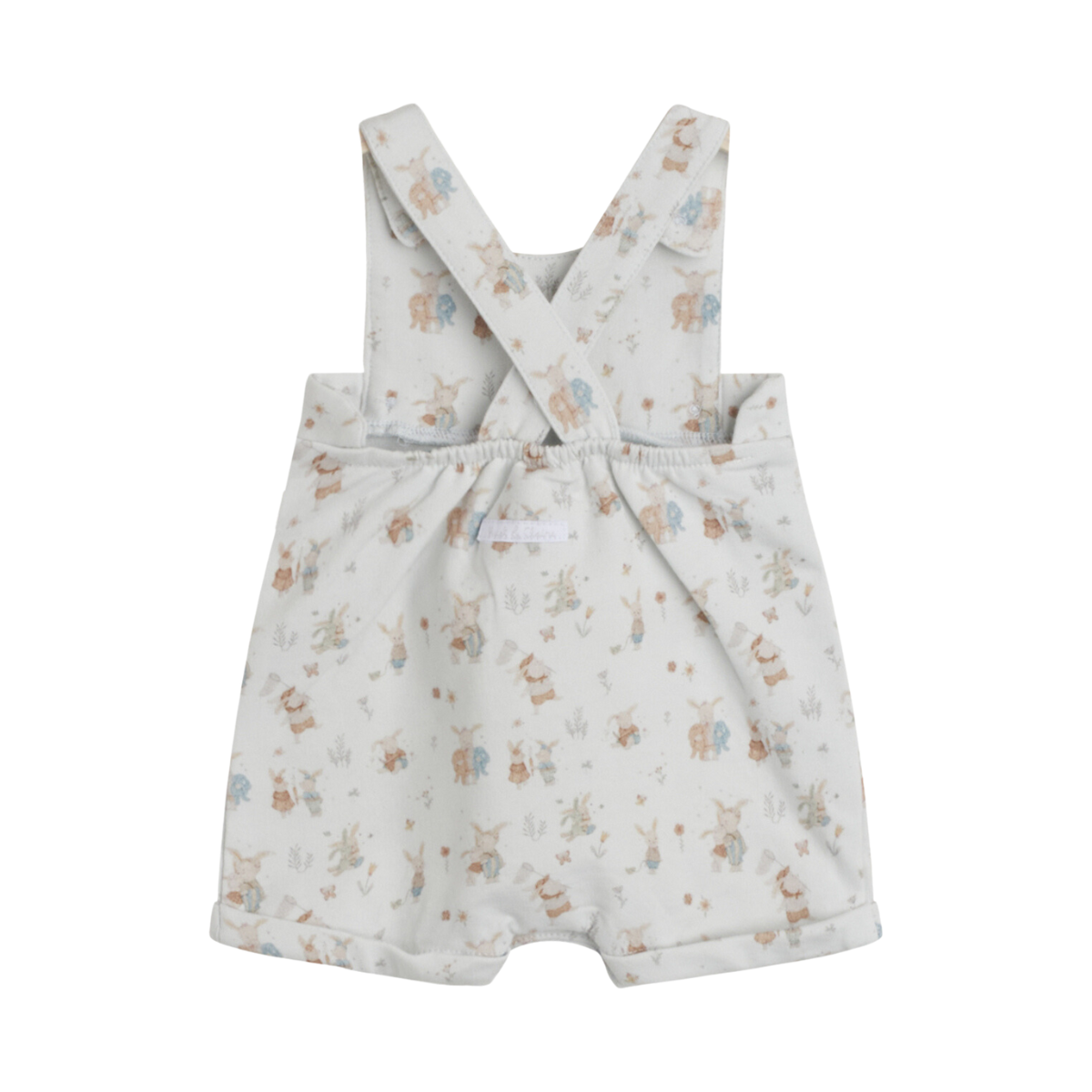 〖 Hust & Claire 〗粉藍小兔子吊帶連身褲