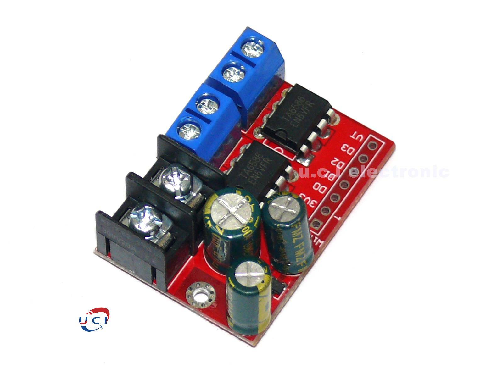 【UCI電子】 (中) 5A雙路直流電機驅動模組可遙控 正反轉PWM調速遙控繼電器燈條 5AD