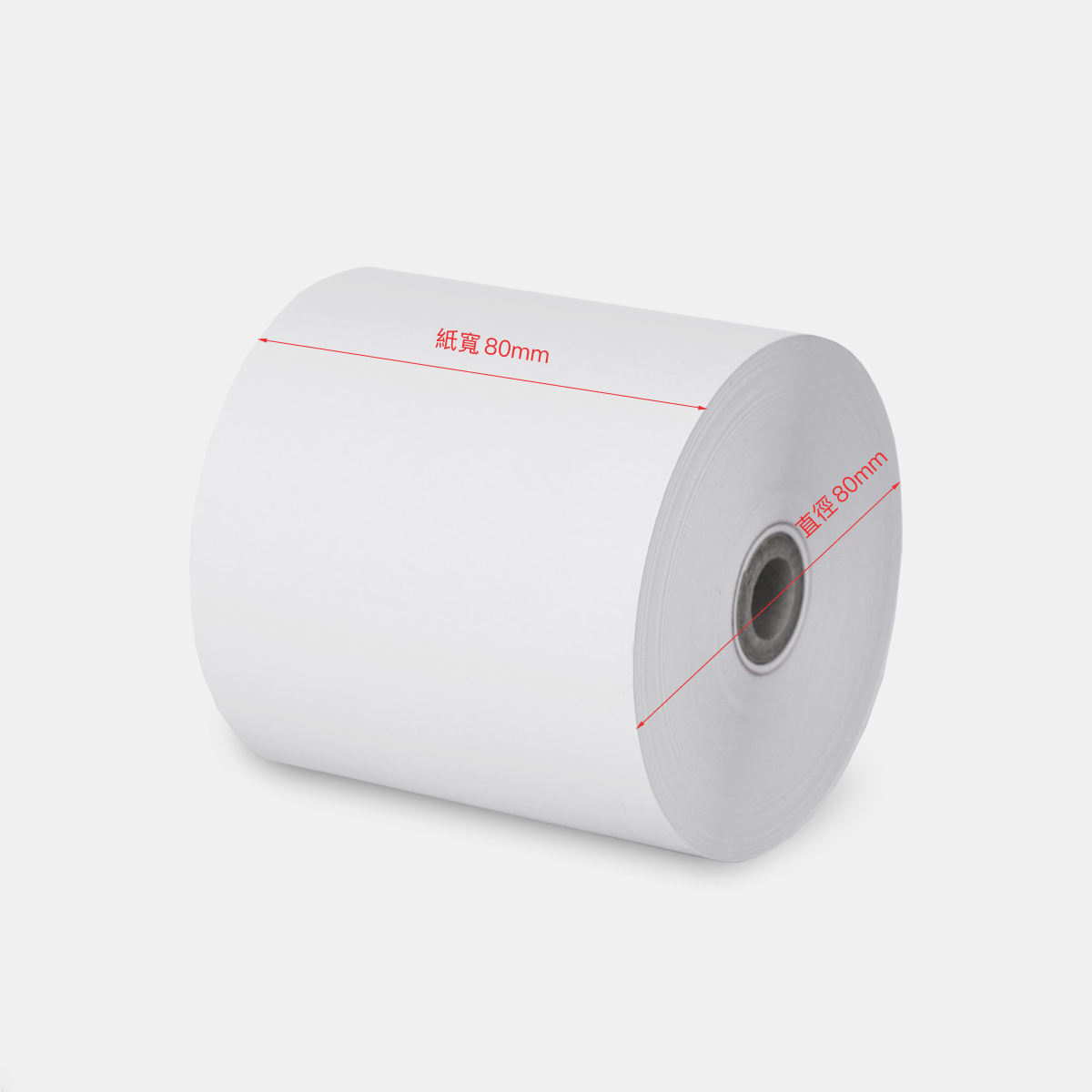 80mm 非開立發票用空白紙捲（單入）
