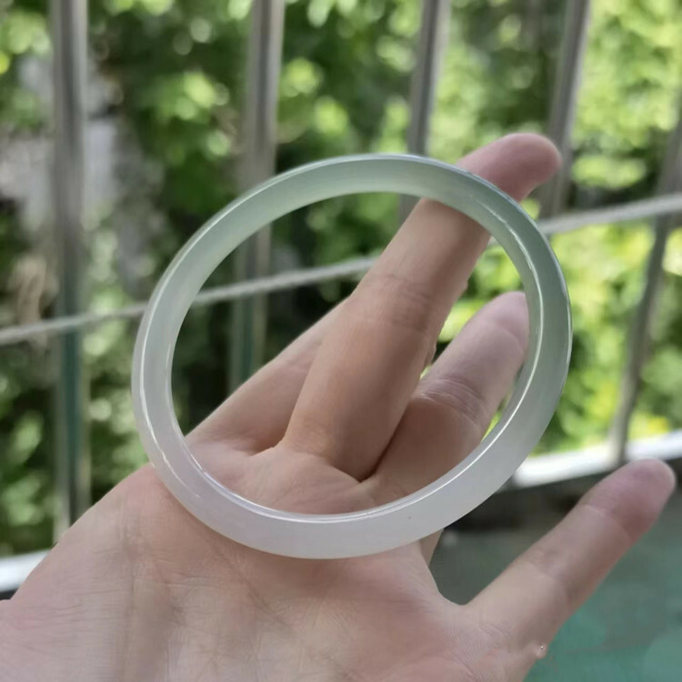 【玉鐲】半山水油青美人條-6mm