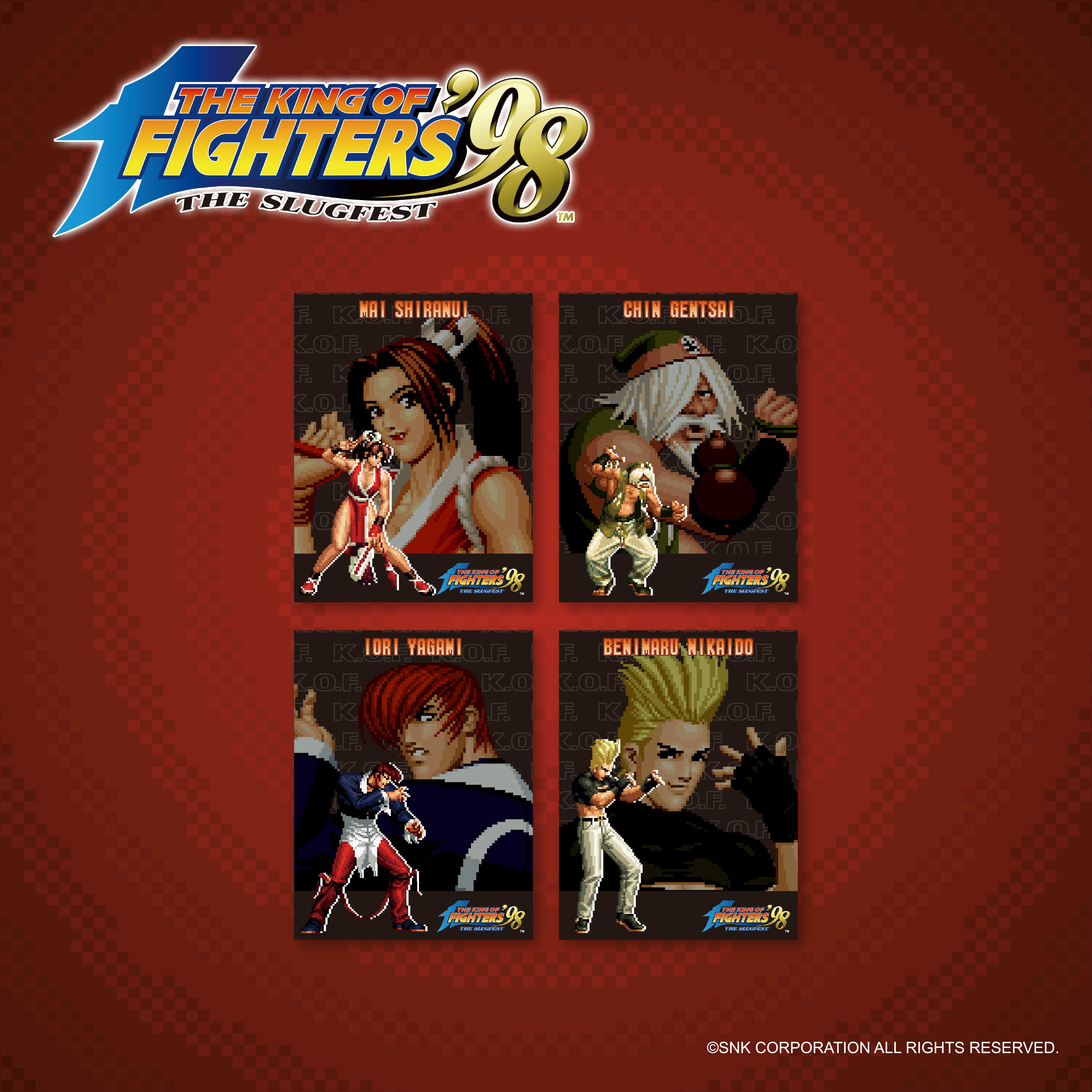 KOF '98-明信片四入組（二款）