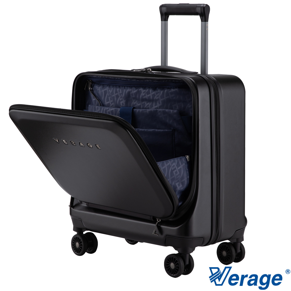 【Verage 維麗杰】16.5吋斯圖加特系列前開式電腦拉桿箱(2色可選)