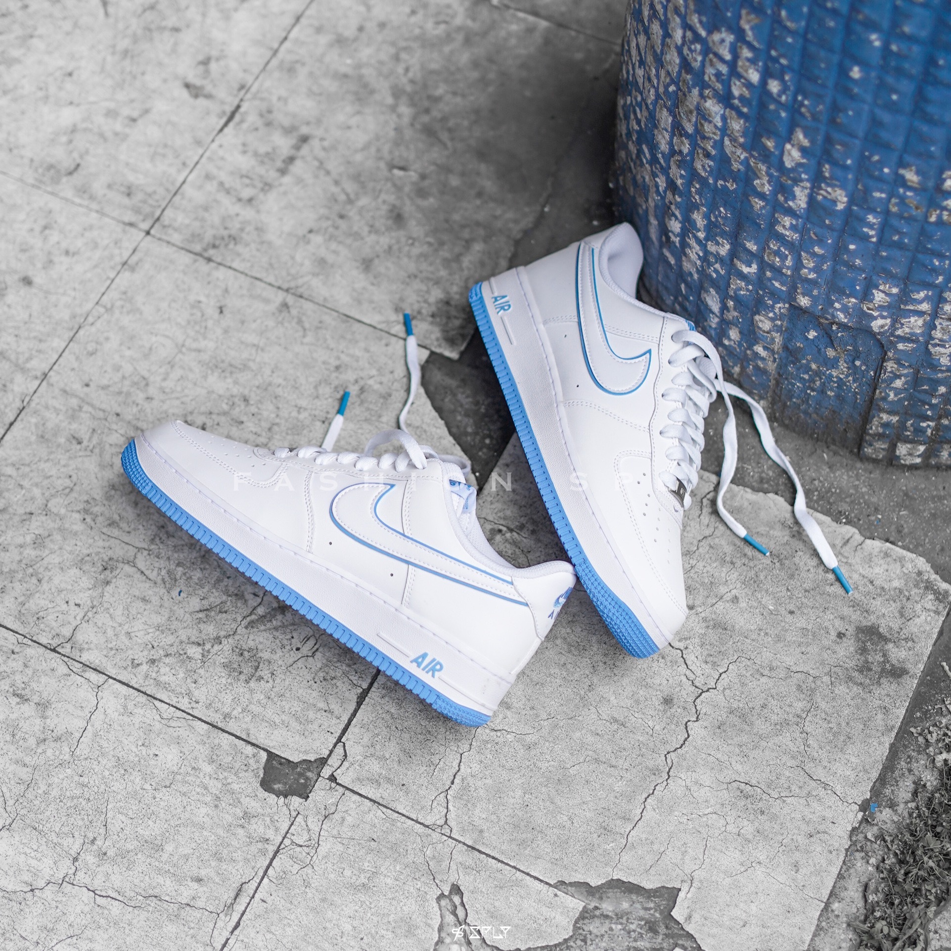 Nike Air Force 1 07 University Blue 滾邊天空藍DV0788-101