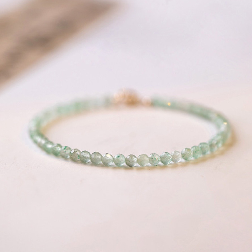 【小森林】東陵玉3mm圓珠款水晶手鍊/水晶手串