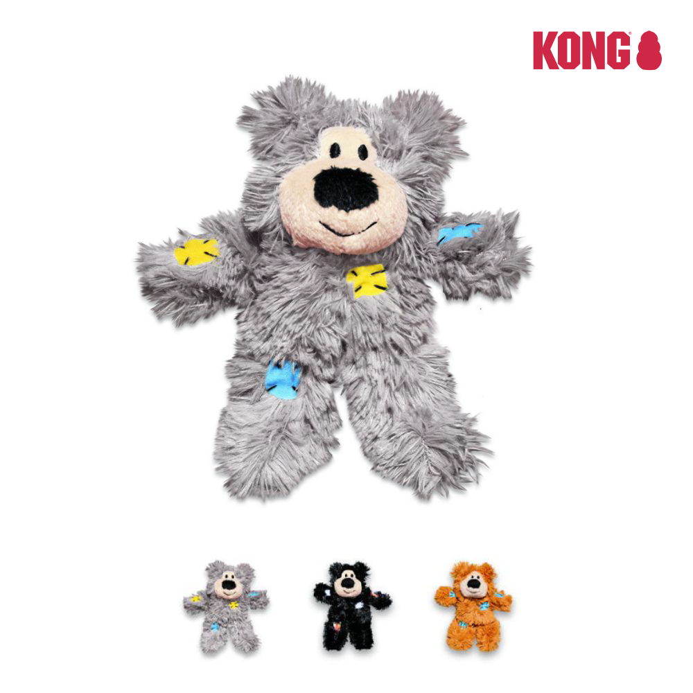 KONG | 貓咪拼布熊玩具