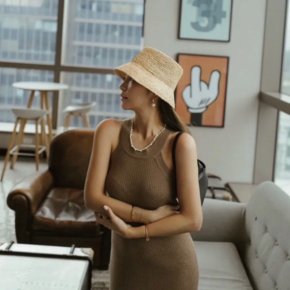 法式拉菲編織漁夫帽/二款