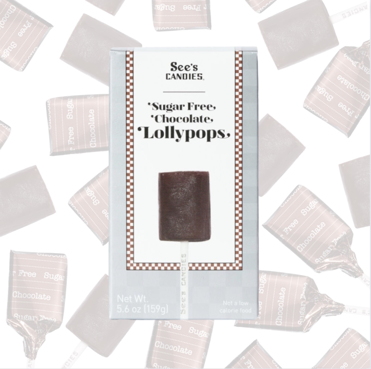 【新上市】Sugar-Free巧克力棒棒糖(單支/盒裝)