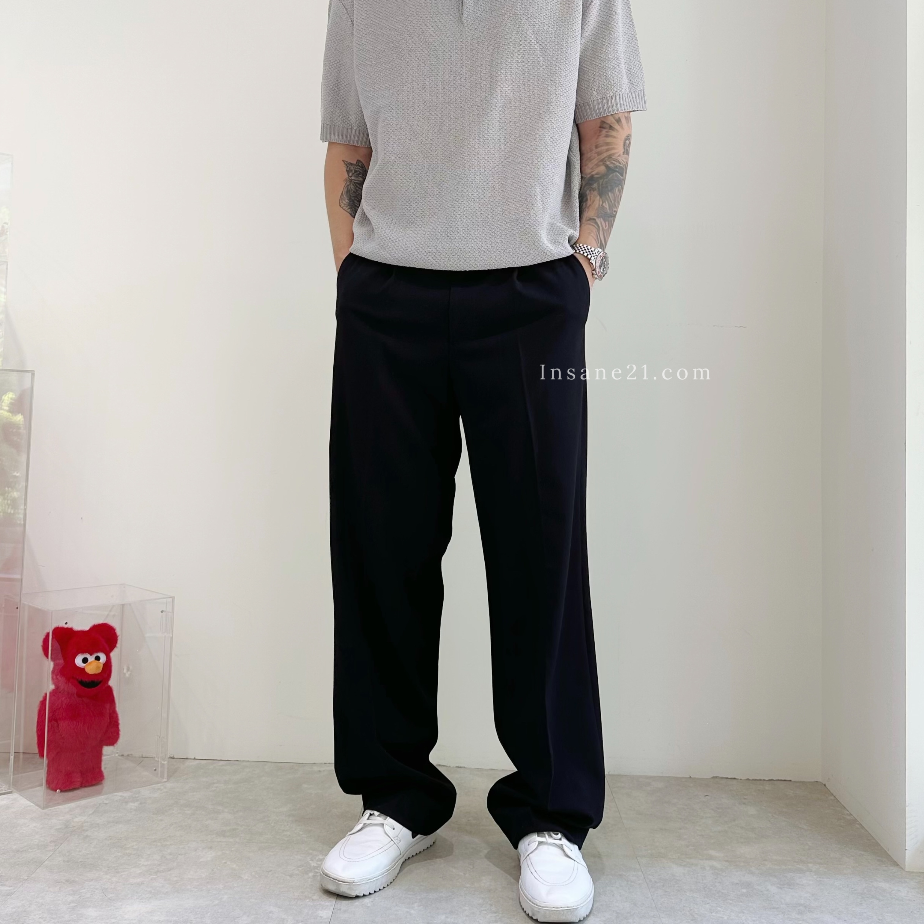 西裝素色百搭長褲 黑 // 灰 // 卡其