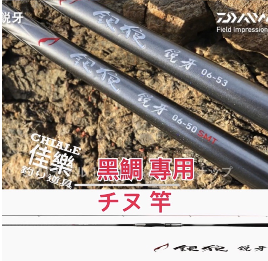 Daiwa 磯釣竿21年最新系列銀狼銳牙銀狼黑鯛專用竿磯釣黑格銀狼銳牙