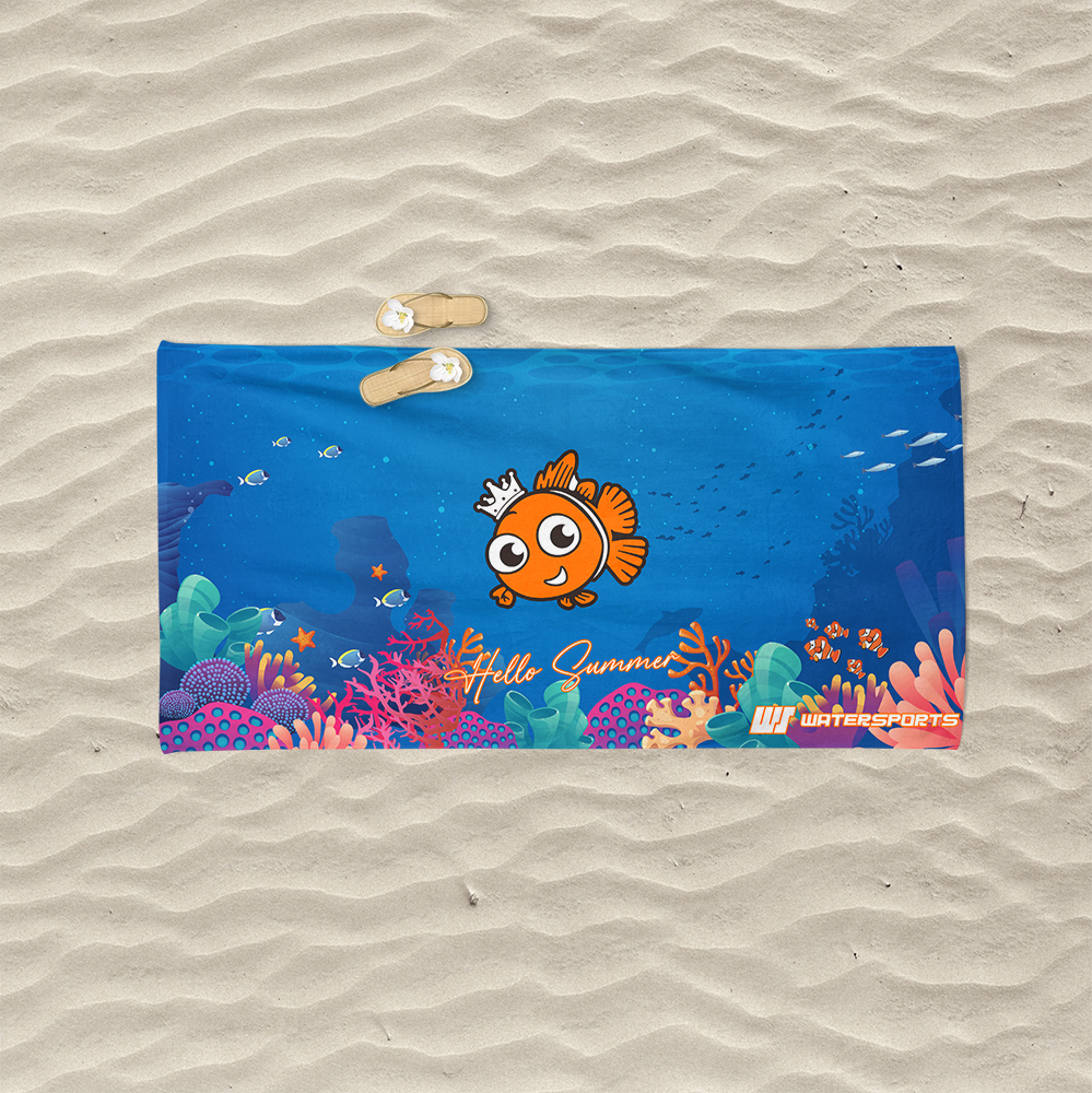 角色造型微纖維強力吸水毛巾 - 橙