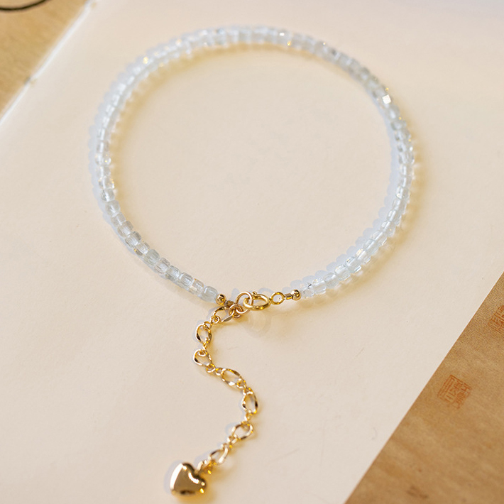 【幸福的光】天然托帕石水晶手鍊/水晶手串