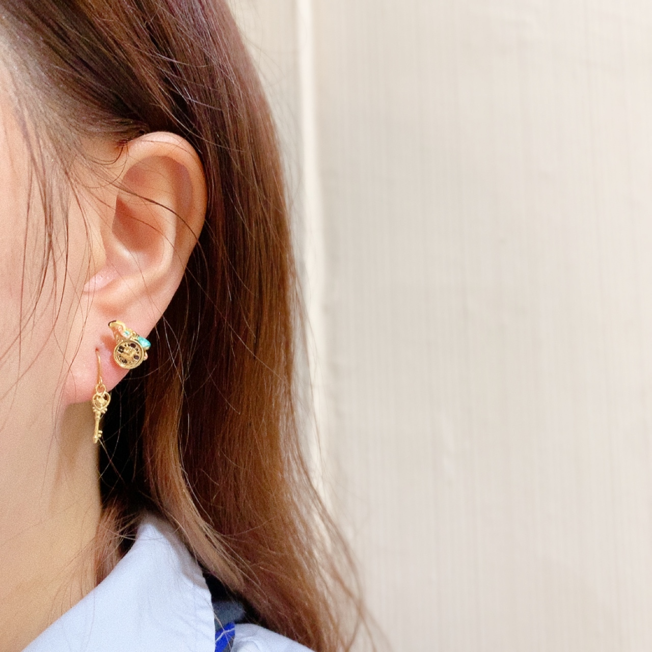 愛麗絲&時鐘耳環