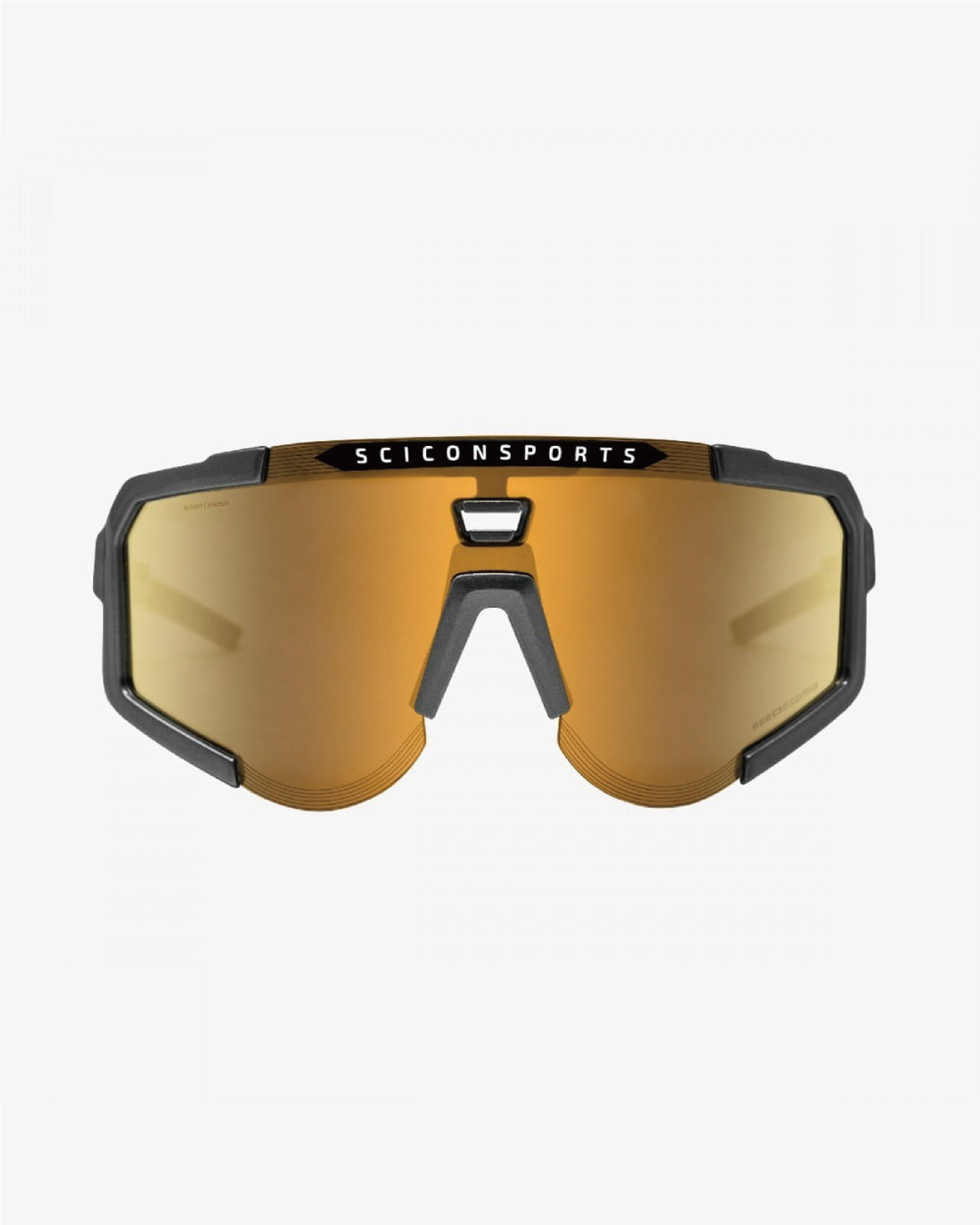 【SCICON】AEROSCOPE 運動眼鏡 亮灰鏡框 / 鏡面銅片