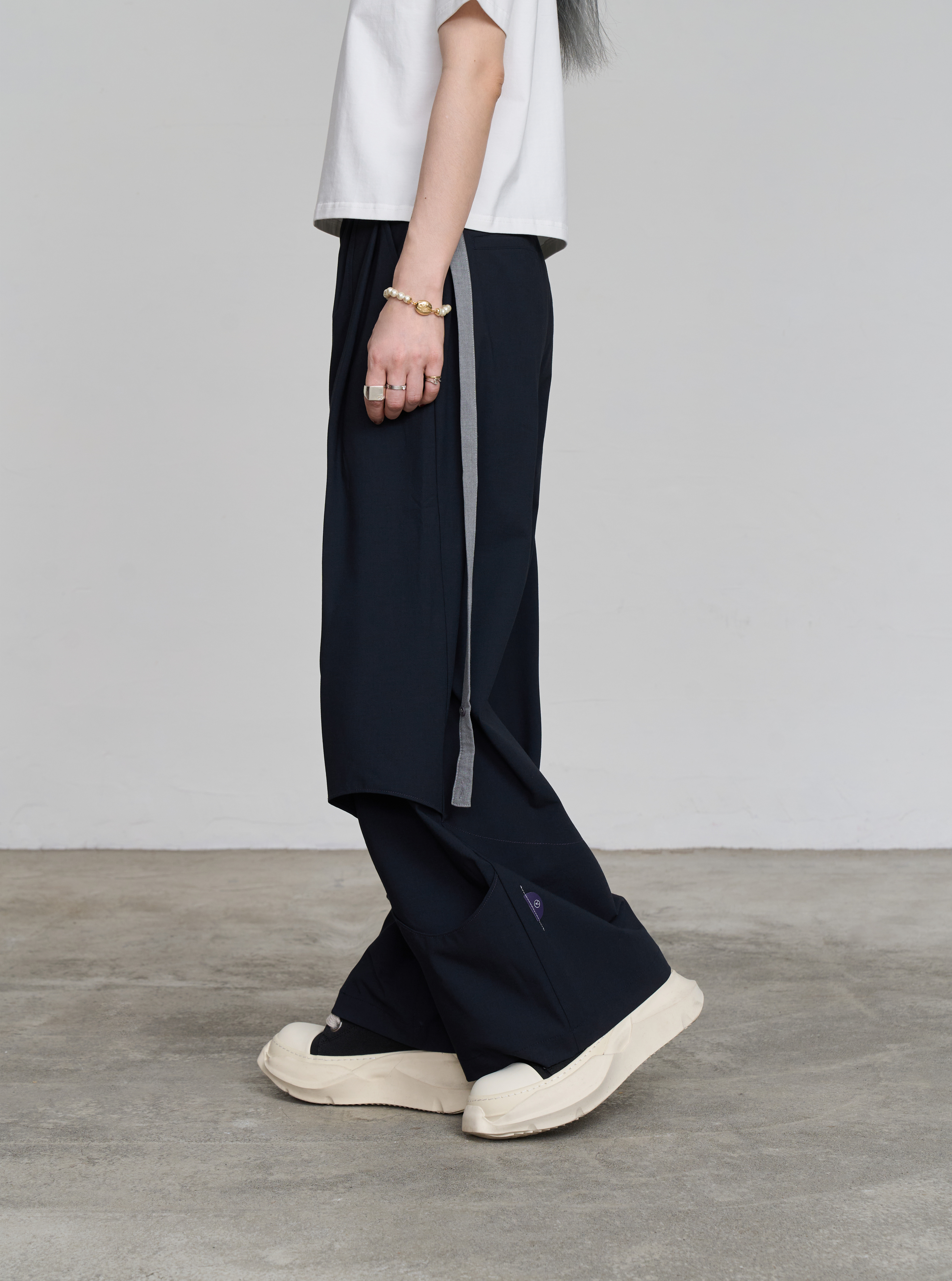 Relaxed Tailored Trousers | Navy