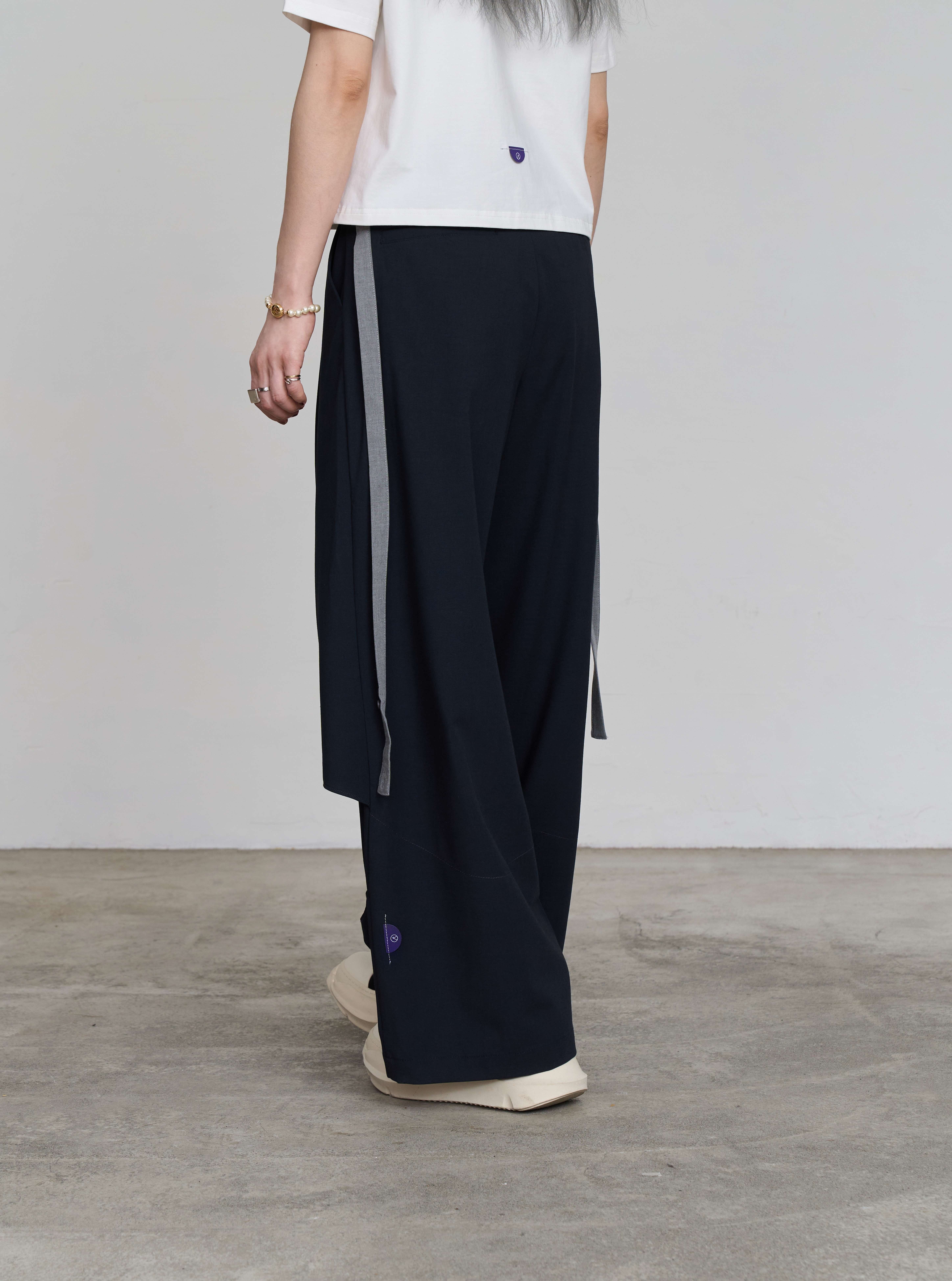 Relaxed Tailored Trousers | Navy
