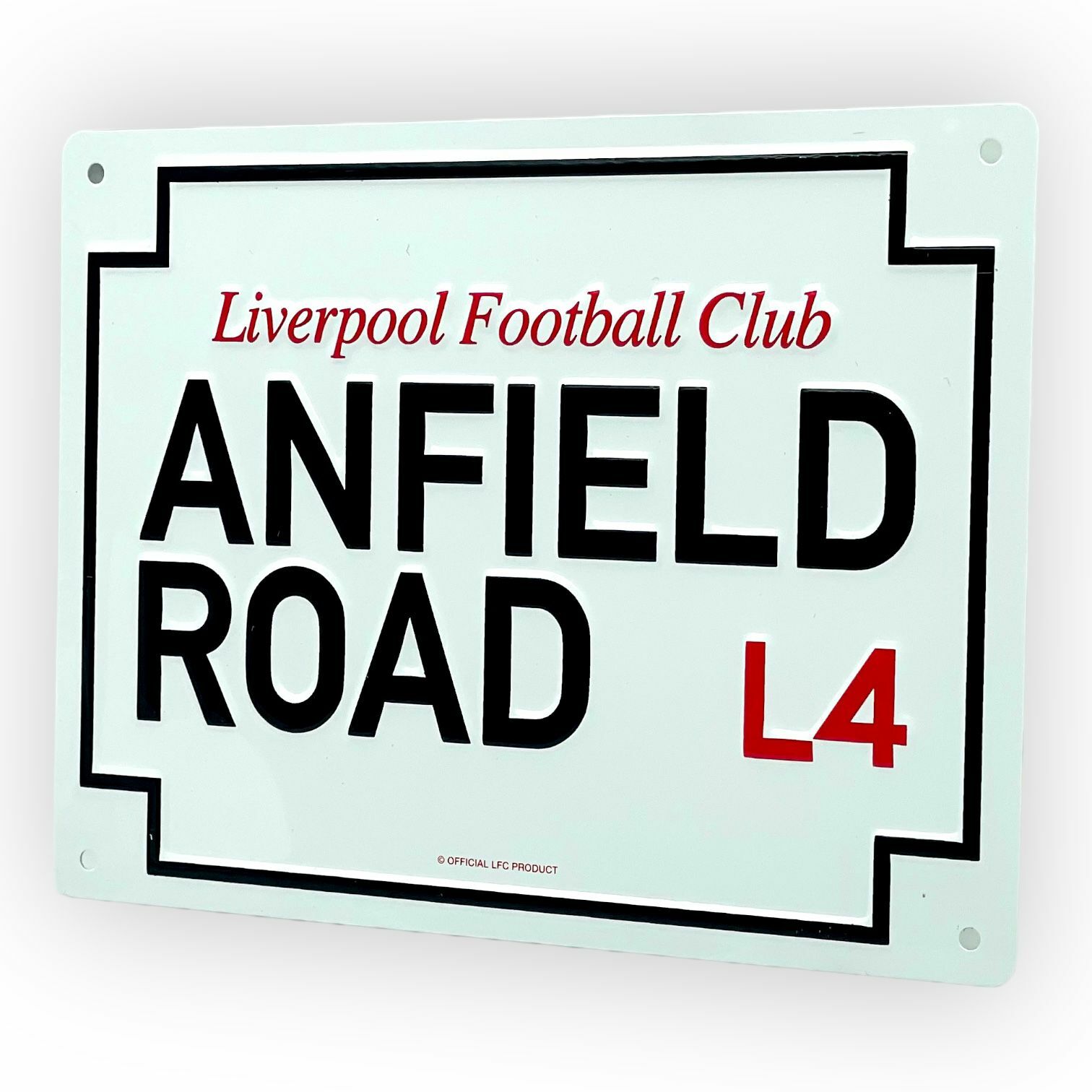 利物浦新款白色金屬路牌