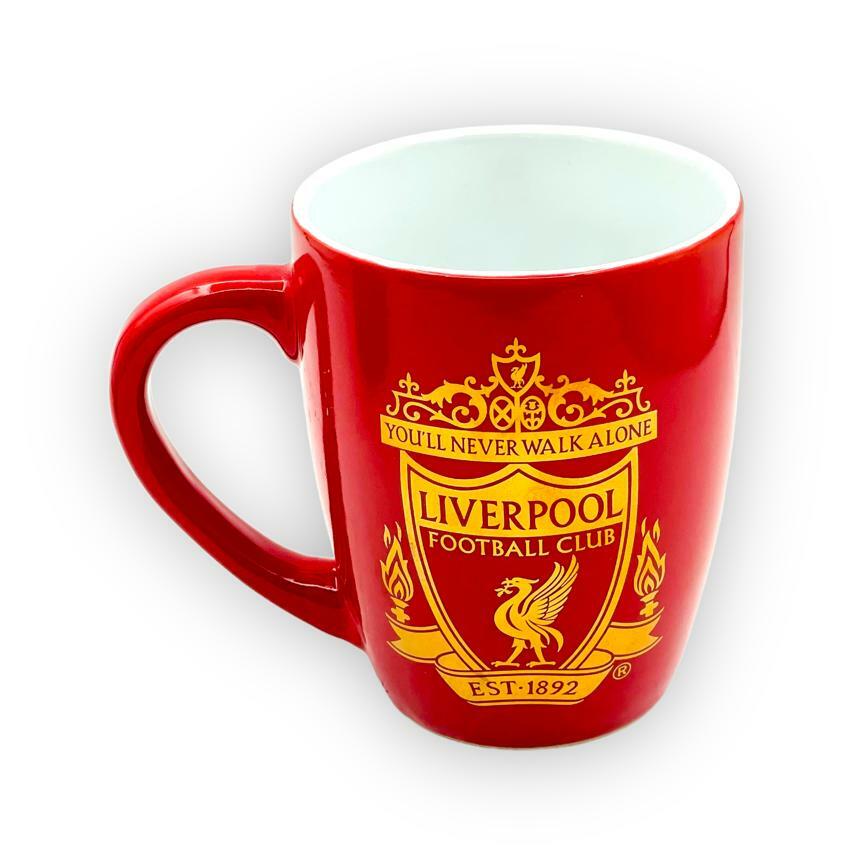 利物浦紅金色會徽咖啡杯