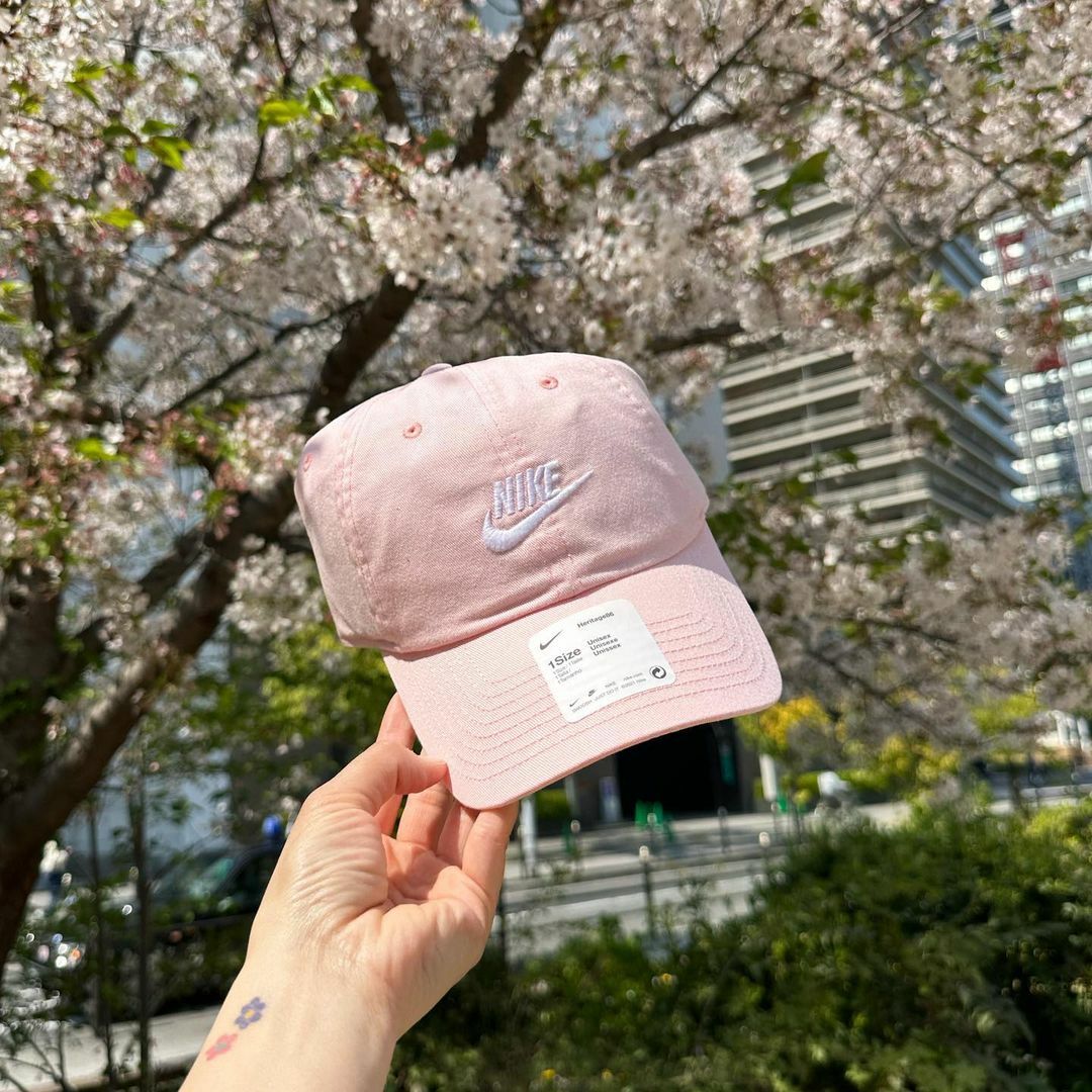 Nike Heritage 86 櫻花粉 粉紅 粉色 白字 百搭款 棒球帽 老帽 帽子 運動帽 913011-686