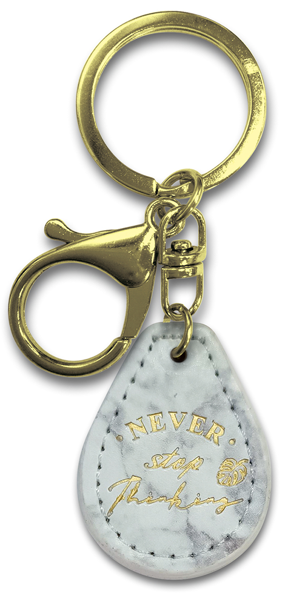 四季紙品 大理石皮革鎖圈- 3.2*9.5cm【GS041】