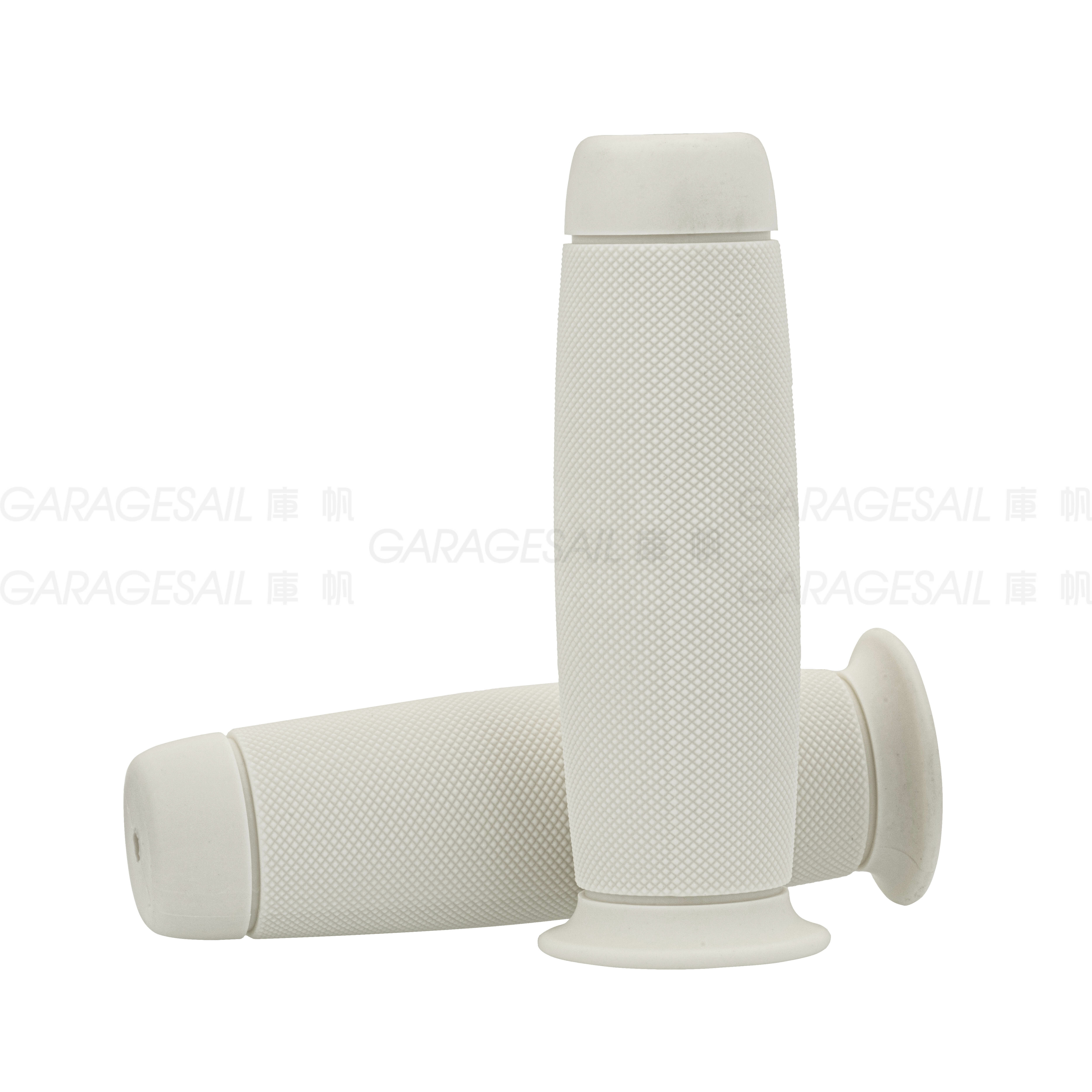 橡膠 握把套 細菱格紋 - 白