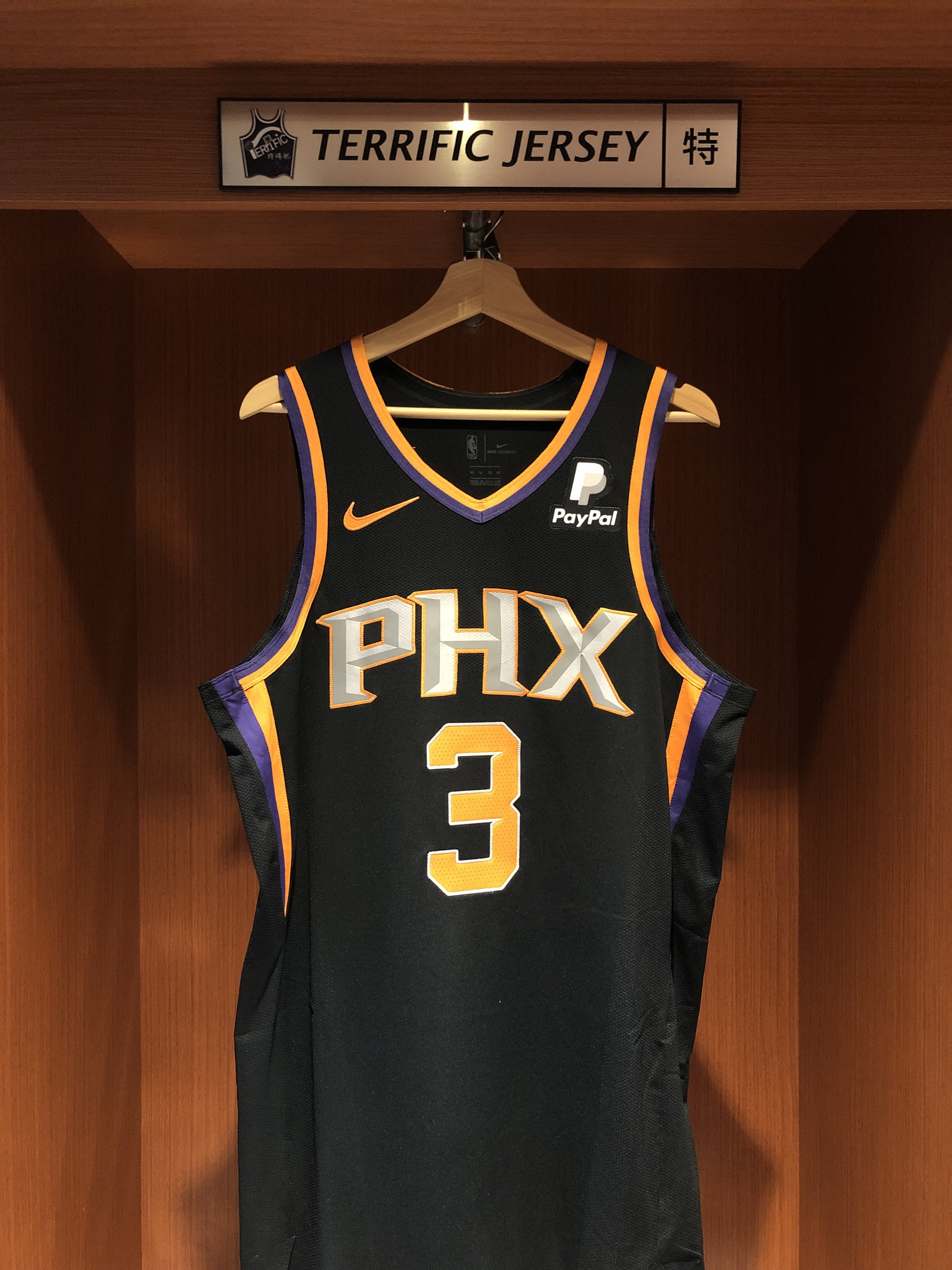 NBA球衣 Kelly Oubre Jr. 鳳凰城太陽黑 Statement Nike Team-Issue 實戰等級底版 有麥克風袋 球員版 含贊助商標 全新