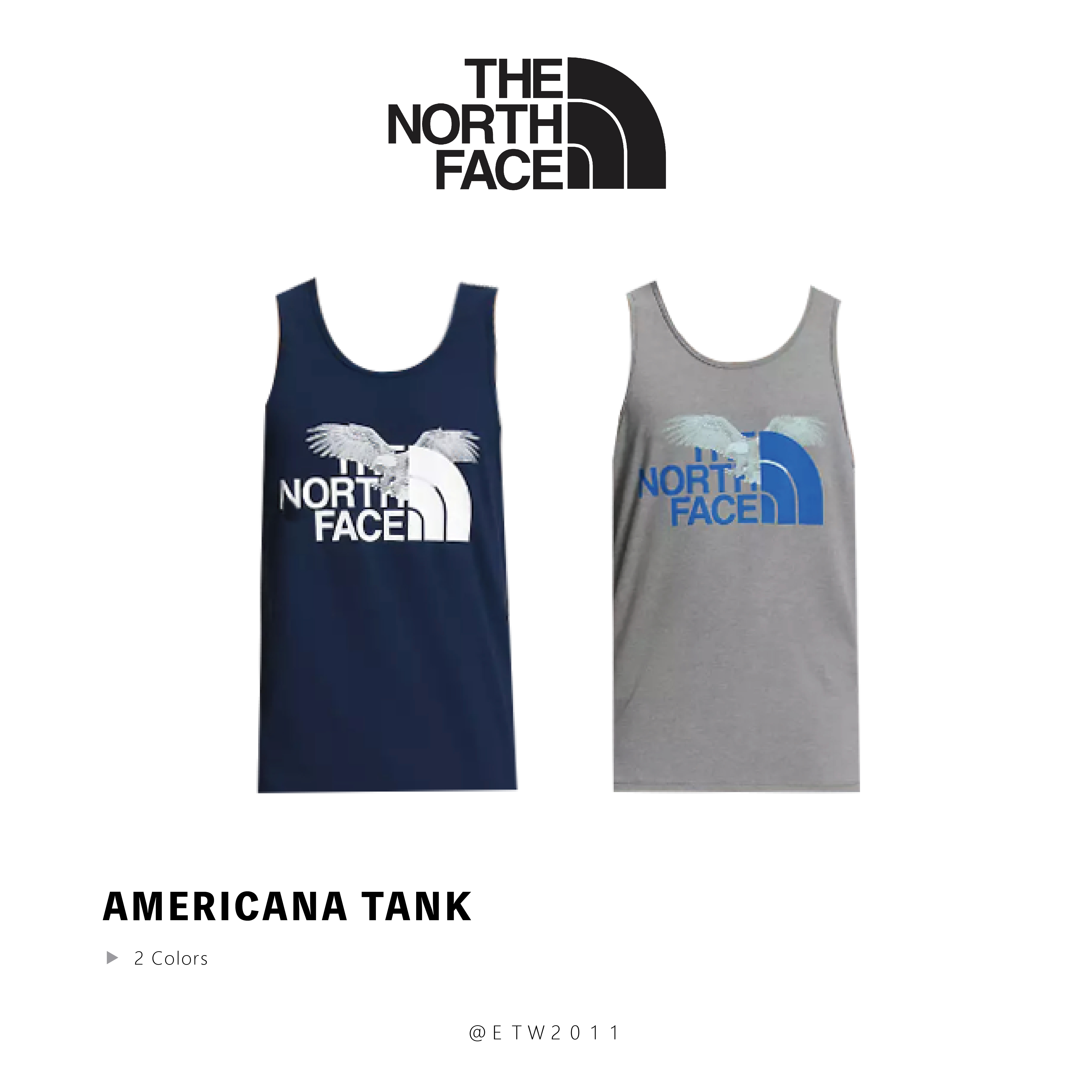 ☆ETW☆【EASY TO WEAR】The North Face Americana TANK 北臉 內搭 背心 吊嘎