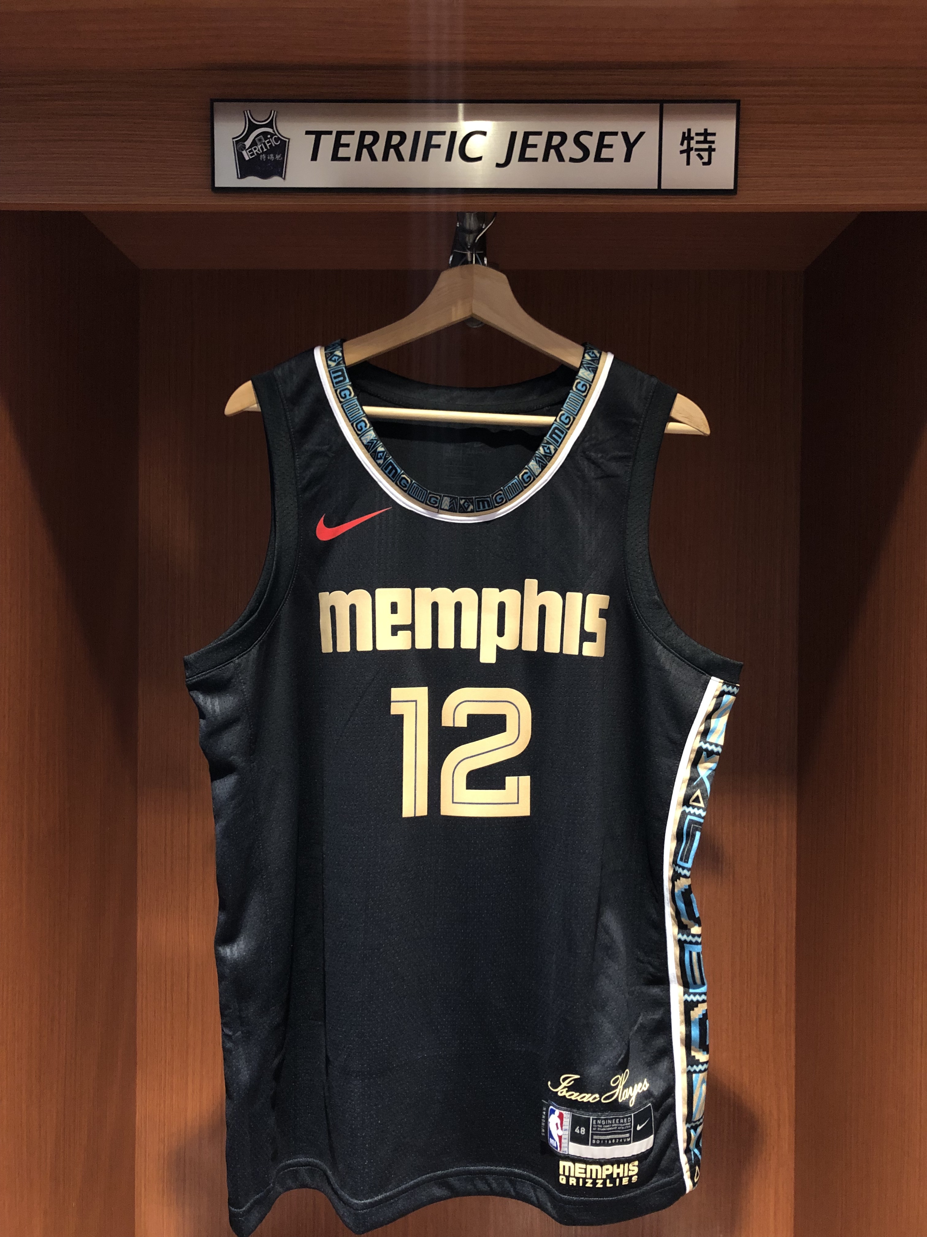 NBA球衣 Ja Morant 曼菲斯灰熊城市 City Nike Swingman 球迷版 熱轉印 全新