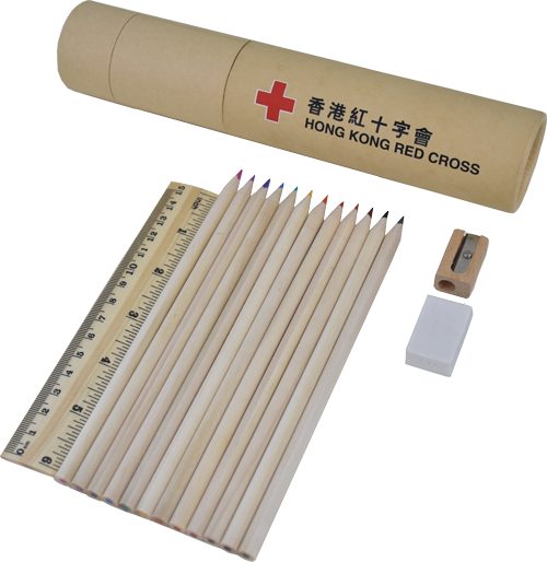 香港紅十字會彩色筆文具套裝 (12支裝)
