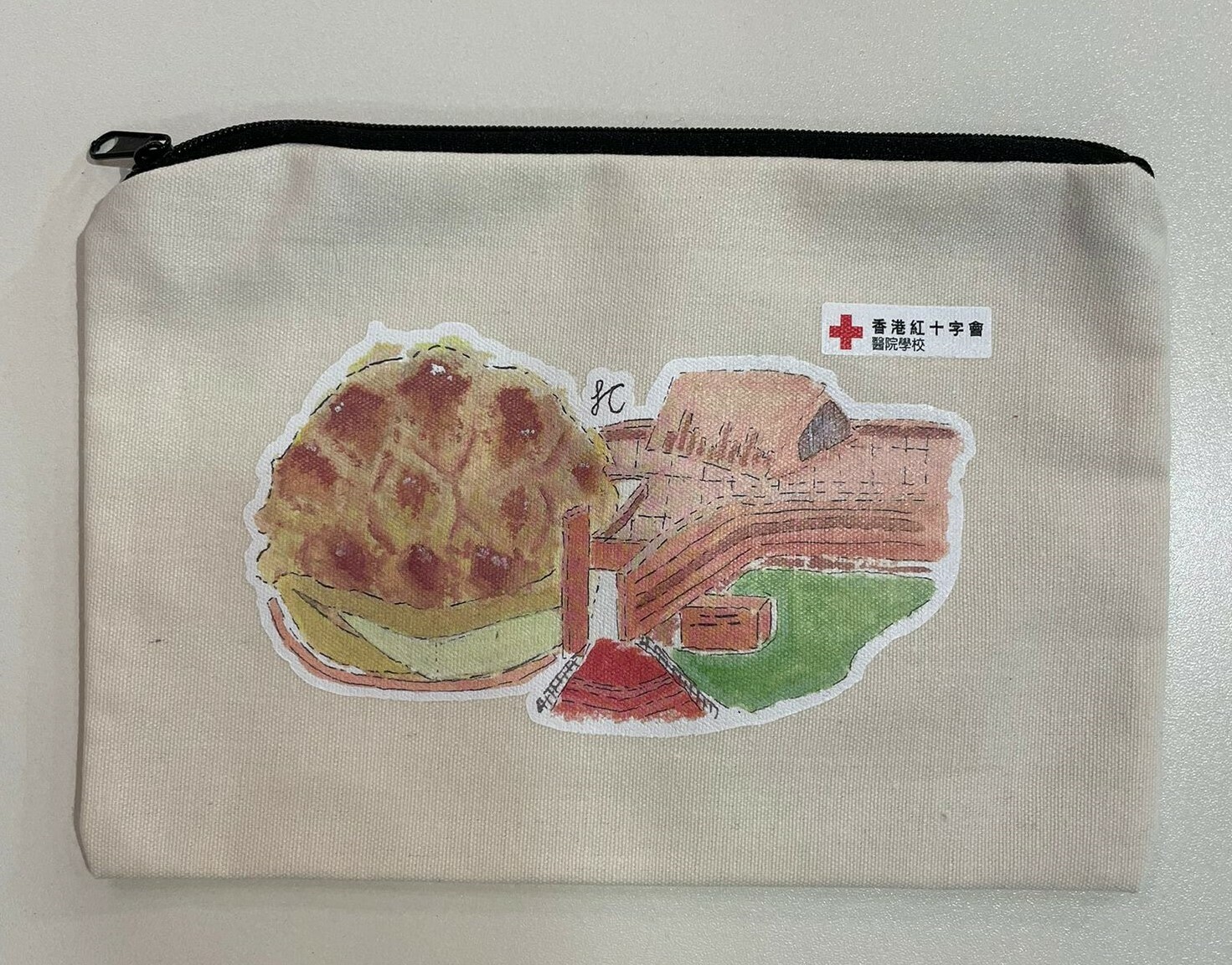 棉布拉鏈袋《菠蘿包下的太空館》