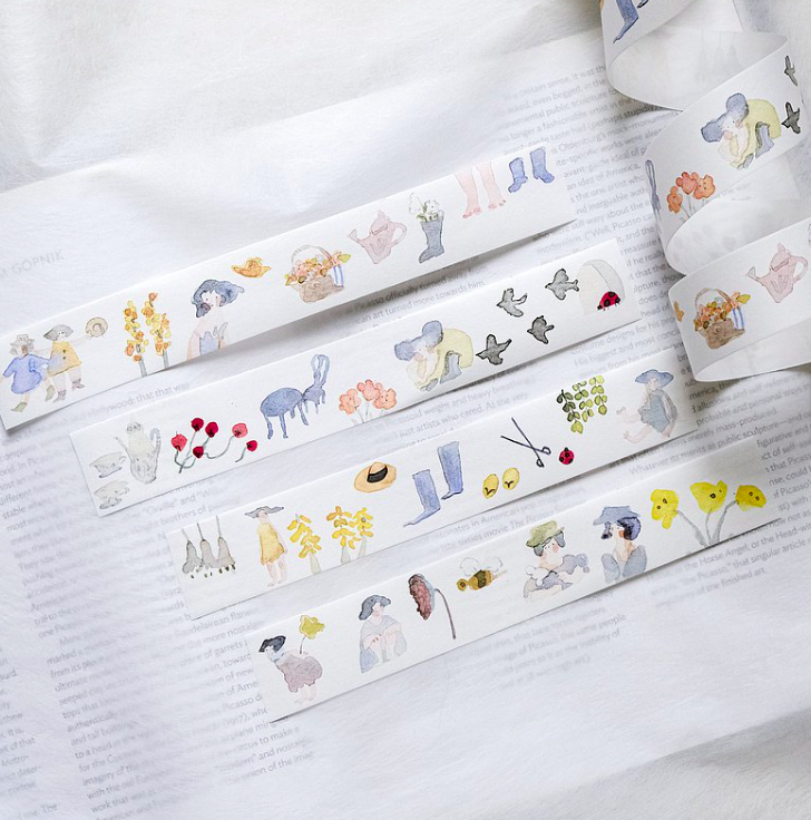 風和日麗 和紙膠帶 (3cm 帶離型紙)｜dodolulu