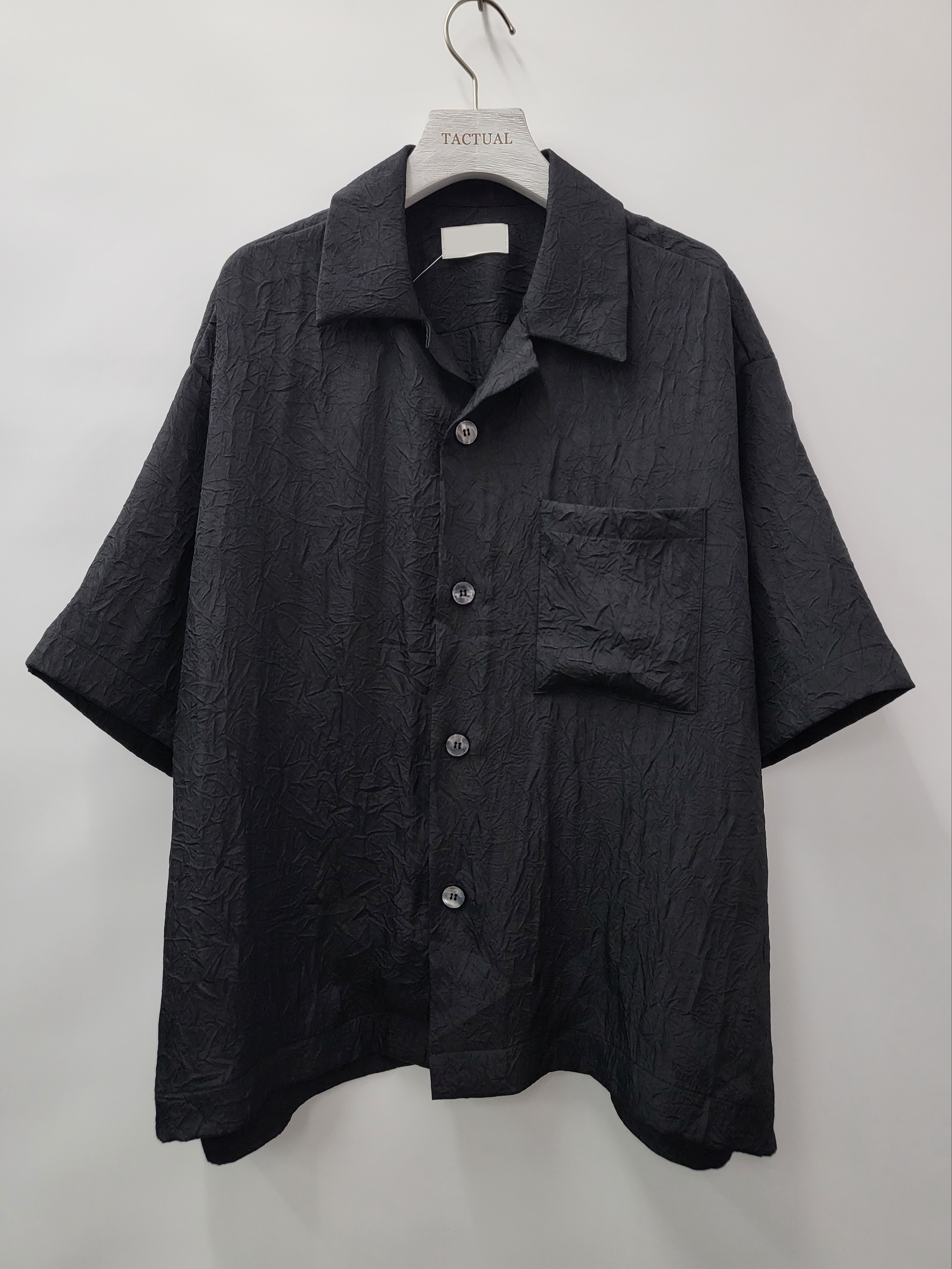 淨色皺布短袖恤衫 S2052