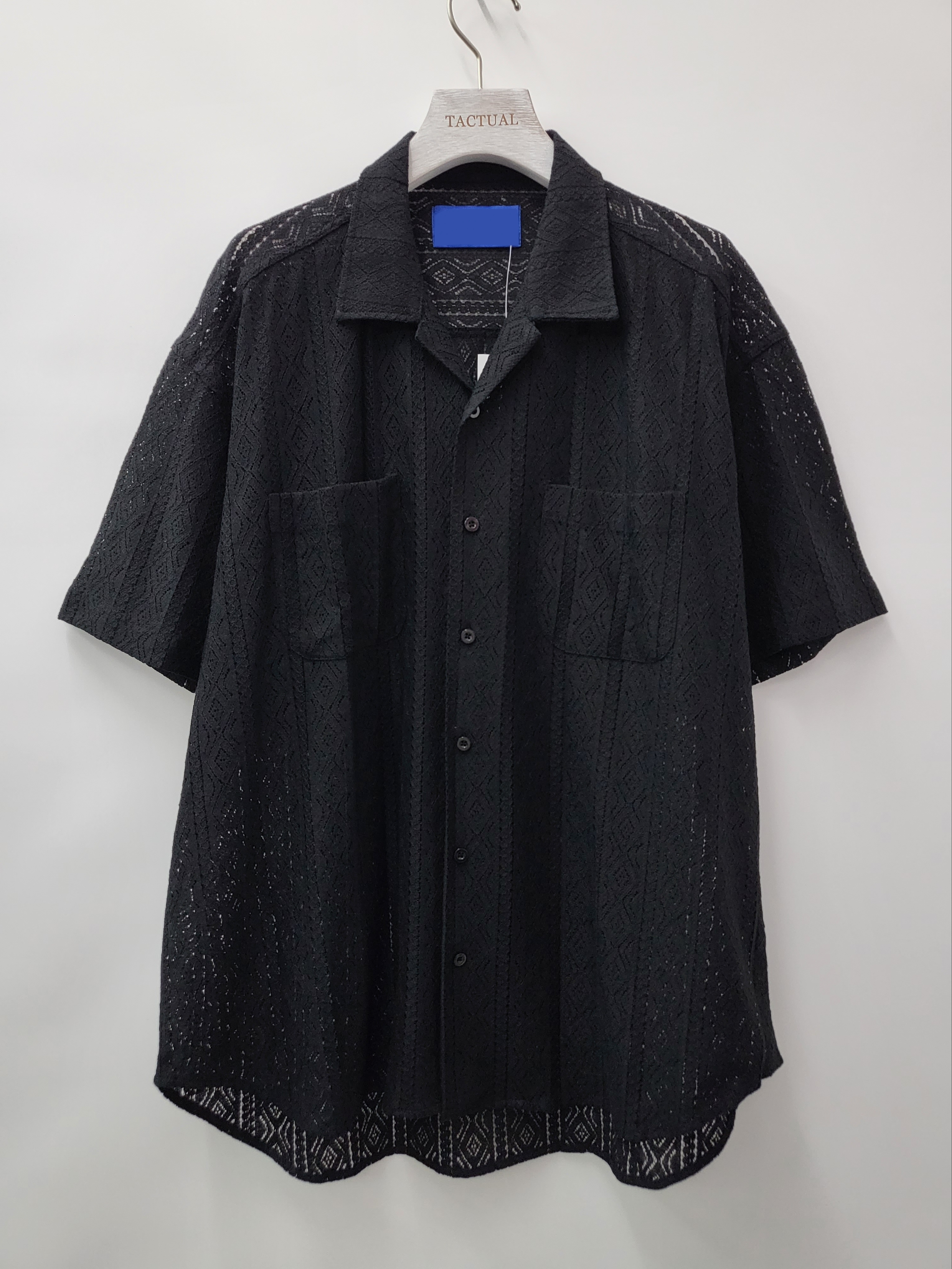 淨色花紋短袖恤衫 S2053