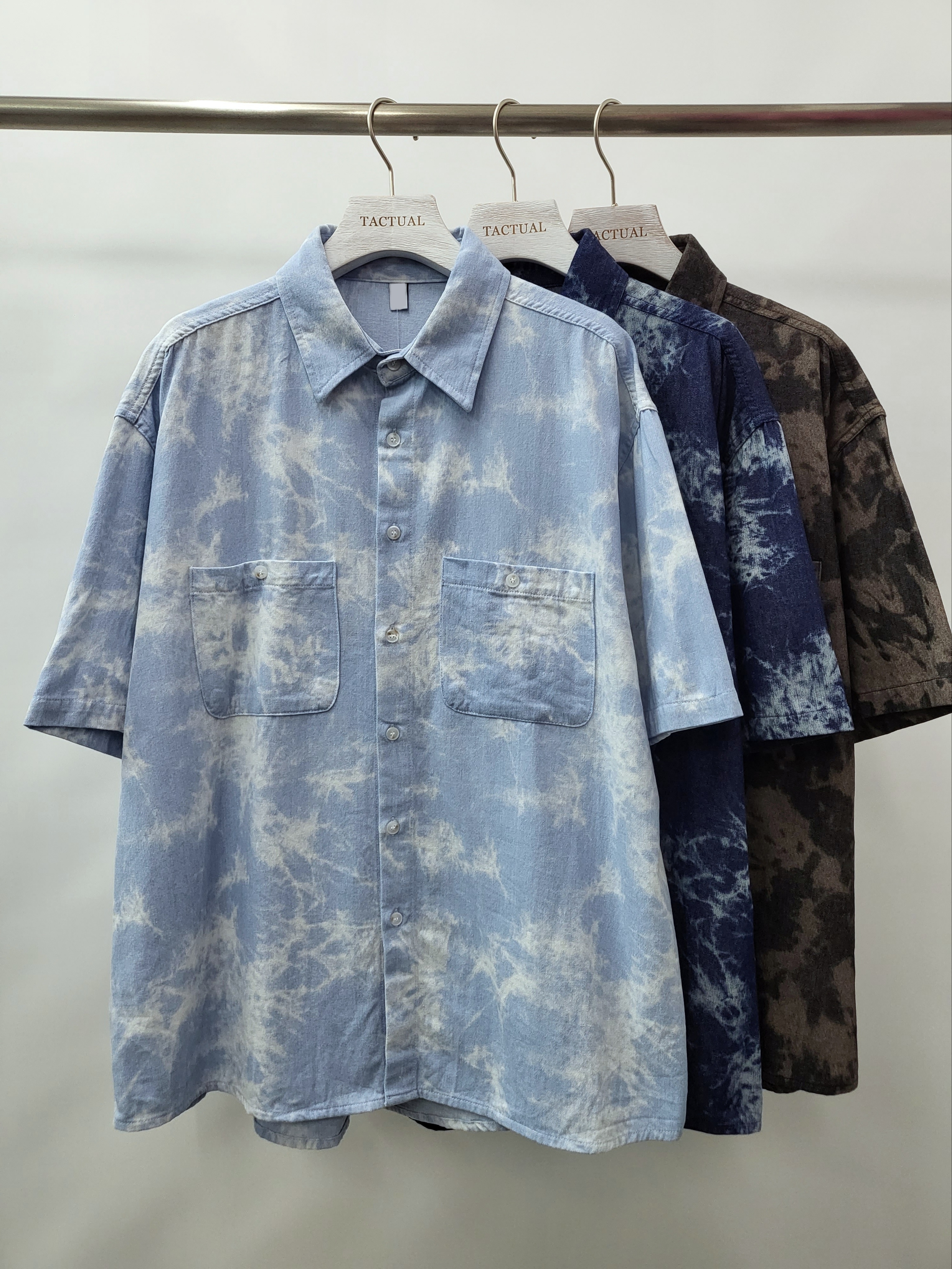 雙袋紮染短袖恤衫 S2064