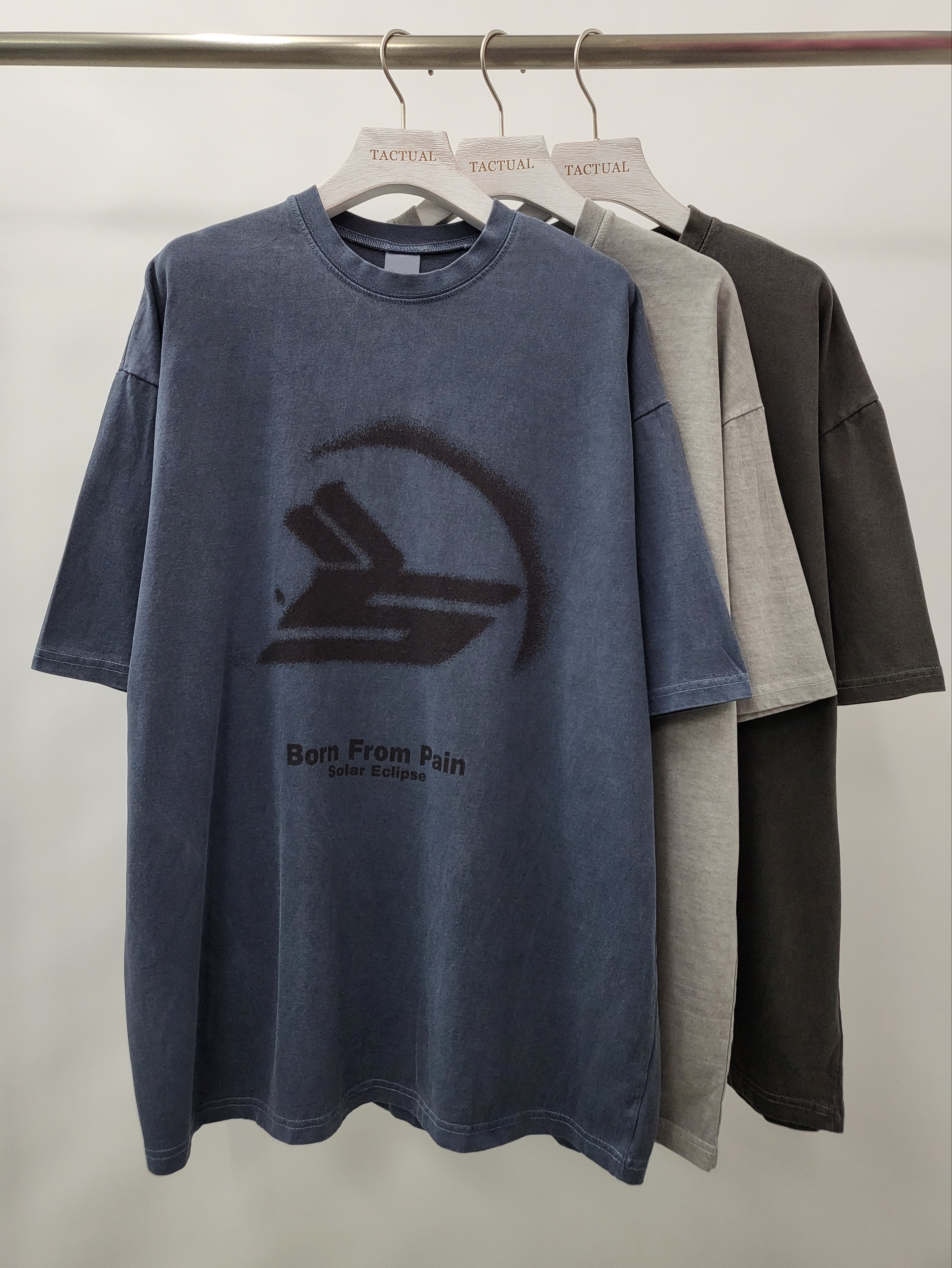 洗水英文字圖案短袖Tee T4975