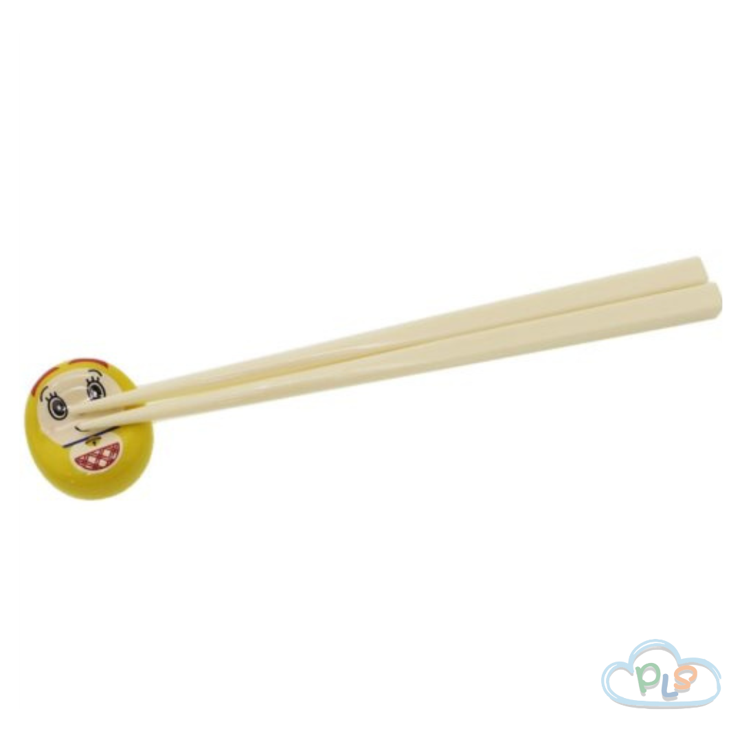 日本製 筷子托 FACE 多啦美 黃色 #21167-1