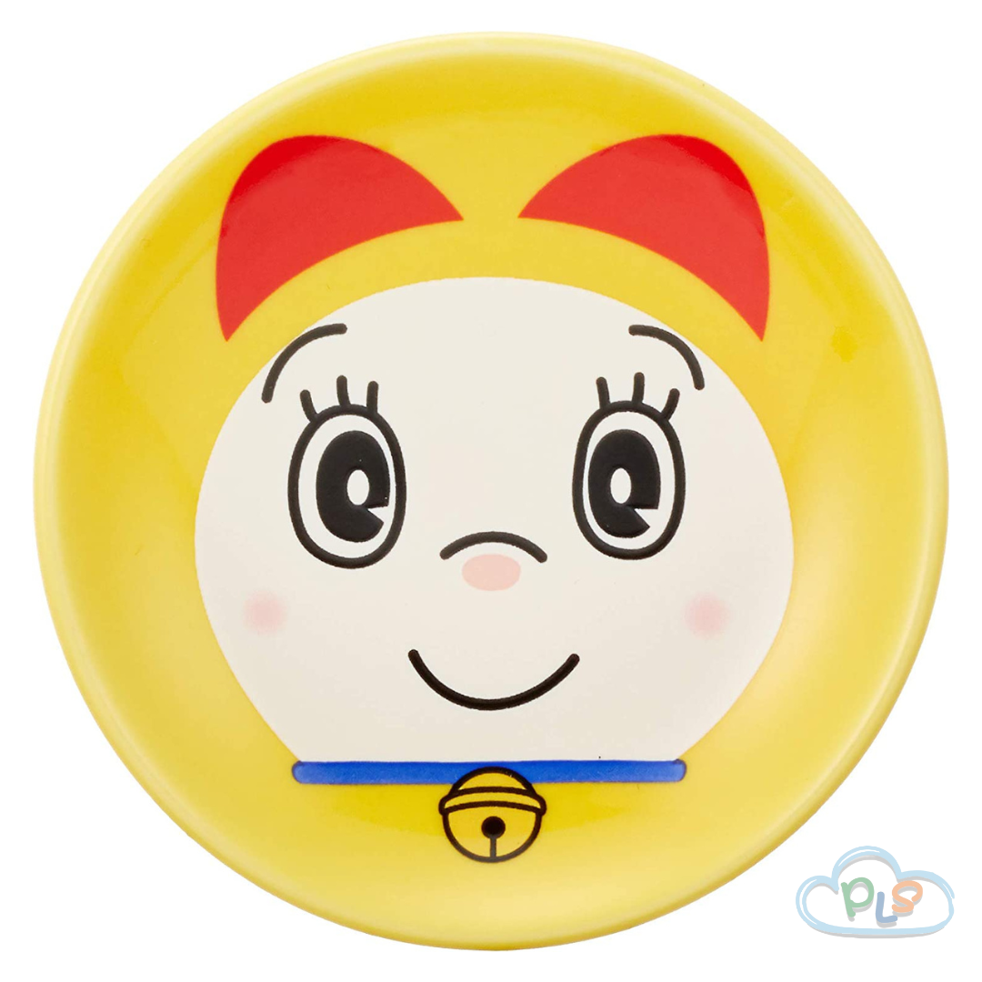 日本製 醬油碟 FACE 多啦美 黃色 #21166-1