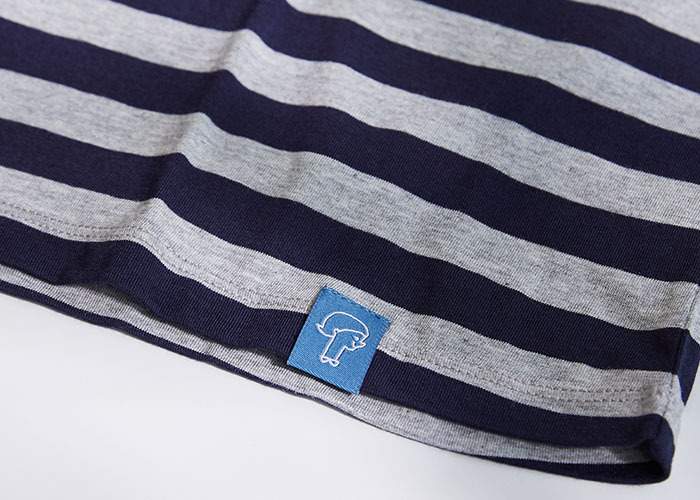 柔軟海平線條紋短袖上衣