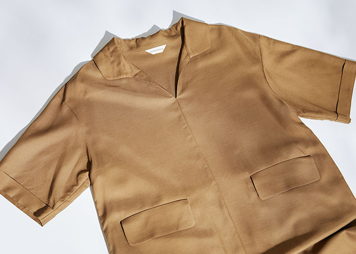 流浪詩人V領短袖長洋裝-指尖歲月