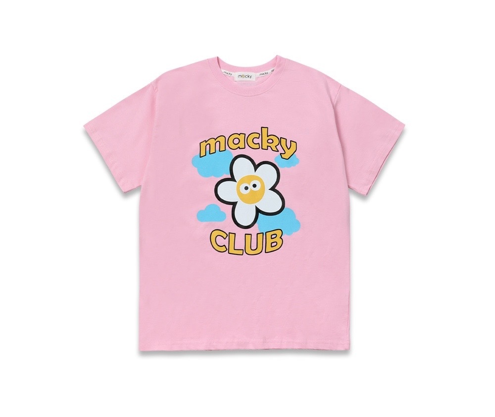 女款 M301 韓國正品 MACKY同步/韓式學院風 高球小花休閒圓領T卹