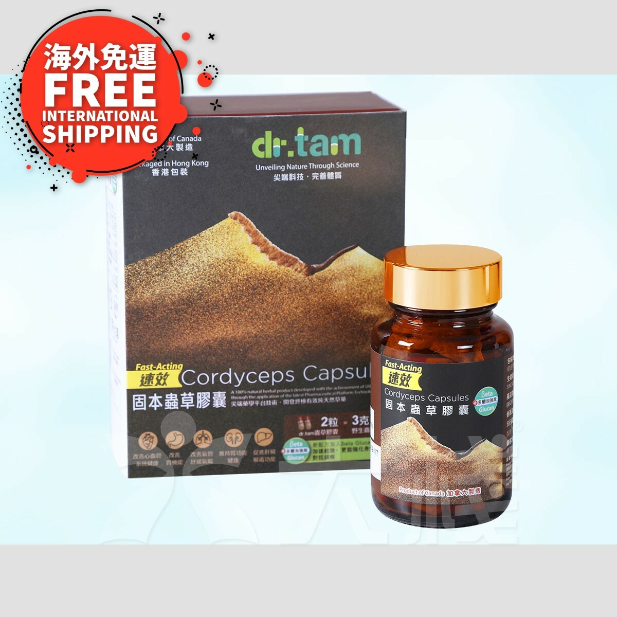 [Free Int. Shipping ] dr. Tam Cordycep Capsule - 90 Capsules (Best Before: 2024/4/4)
