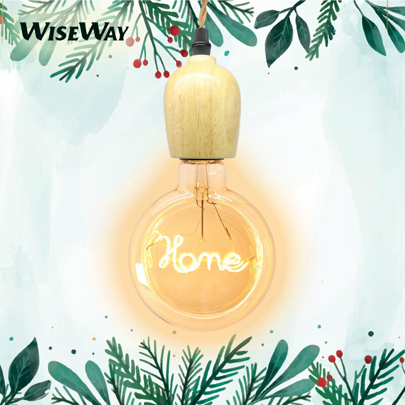 LED愛迪生愛心燈泡 F125 酒杯形 木吊燈 掛燈 時尚裝飾節日氣氛室內佈置工業風仿鎢絲復古懷舊藝術燈 茶色 暖光 E27大螺頭