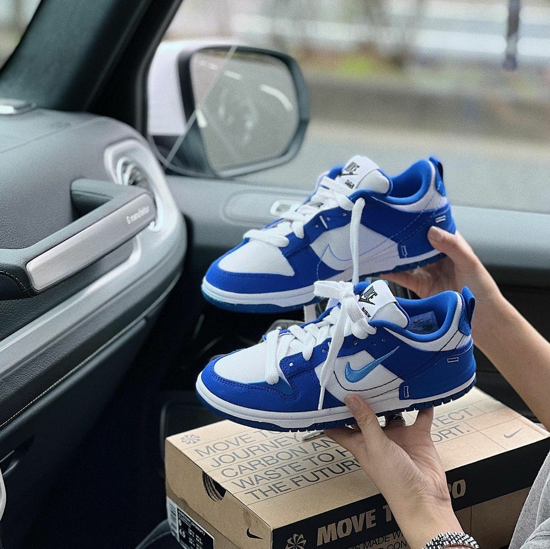 Nike Dunk Low Disrupt 2 克萊茵藍 寶石藍 小藍勾 白色 解構 休閒鞋 DH4402-102