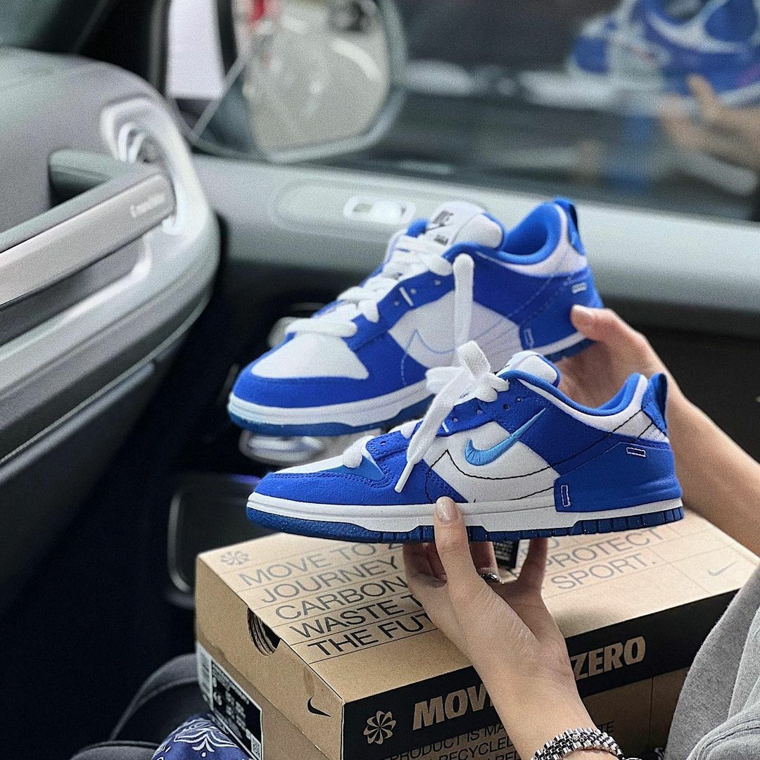 Nike Dunk Low Disrupt 2 克萊茵藍 寶石藍 小藍勾 白色 解構 休閒鞋 DH4402-102