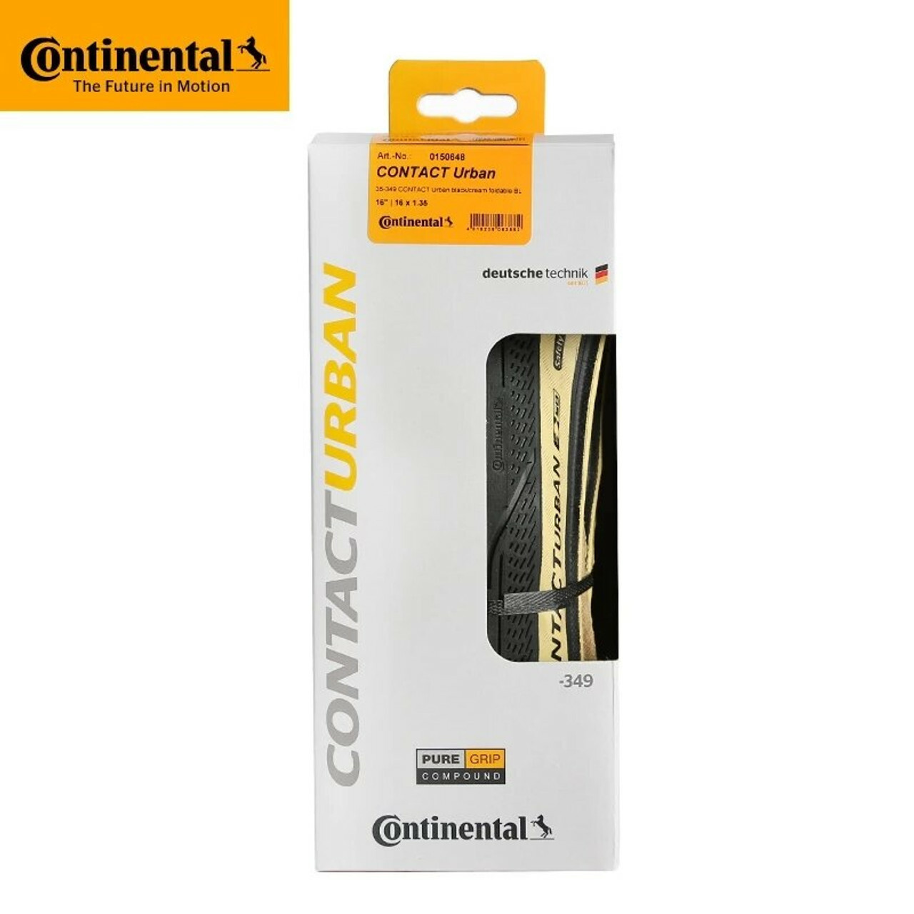 德國馬牌CONTINENTAL CONTACT URBAN(16X1.35)349 尺寸開口胎